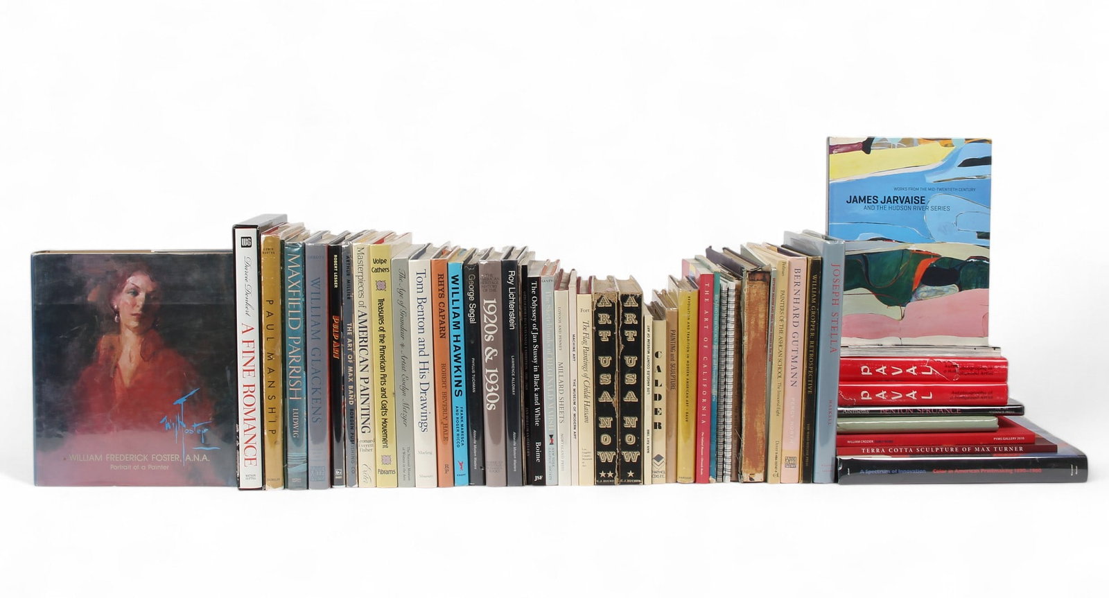 American Art: reference and monographs (51): American Art: reference and monographs (51)lot includes fifty one books: 1. Joseph Stella. Barbara Haskell. NY: The Whitney Museum of American Art, 1994. hard cover in dust jacket. 2. A Spectrum of In