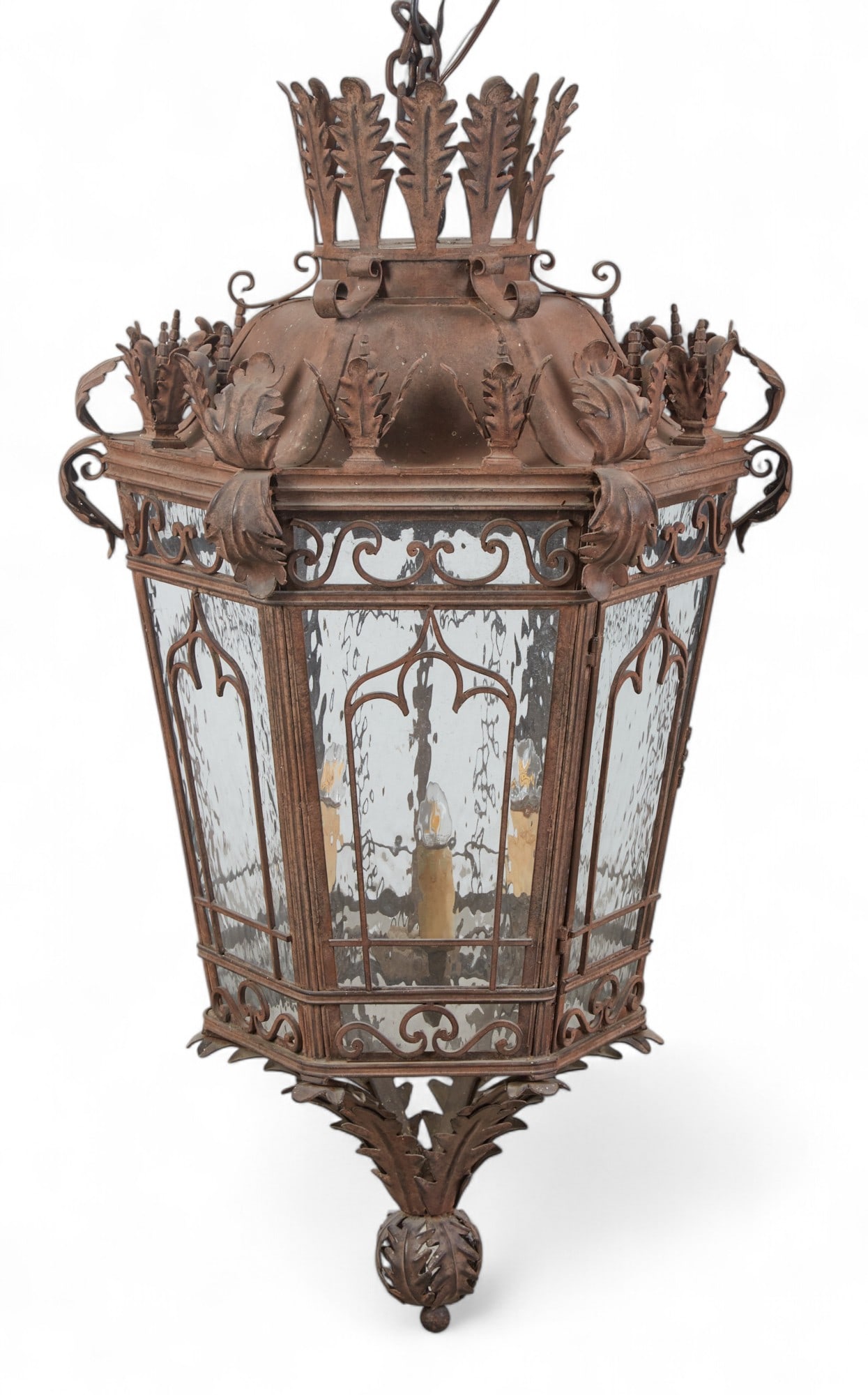 A wrought iron outdoor lantern (1 of 6)