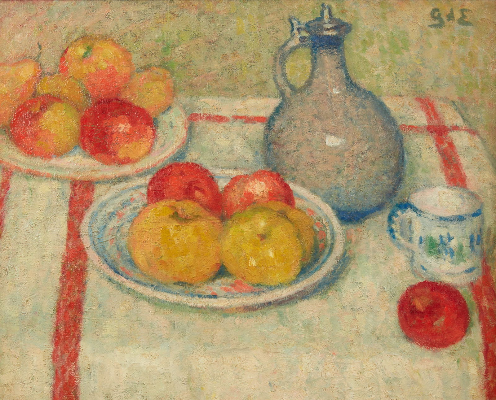 Georges DEspagnat (French, 1870-1950), Still life with fruit, oil on canvas (1 of 4)