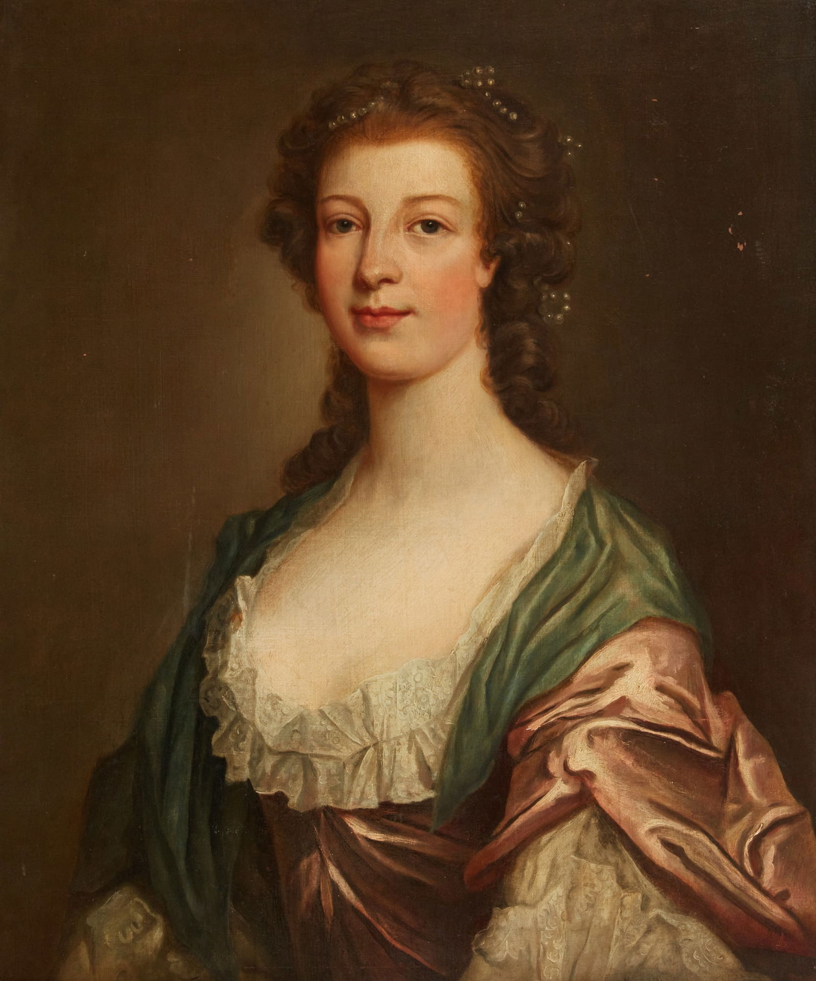 Circle of Sir Godfrey Kneller (German/English, 1646-1723), Portrait of an elegant lady (1 of 4)