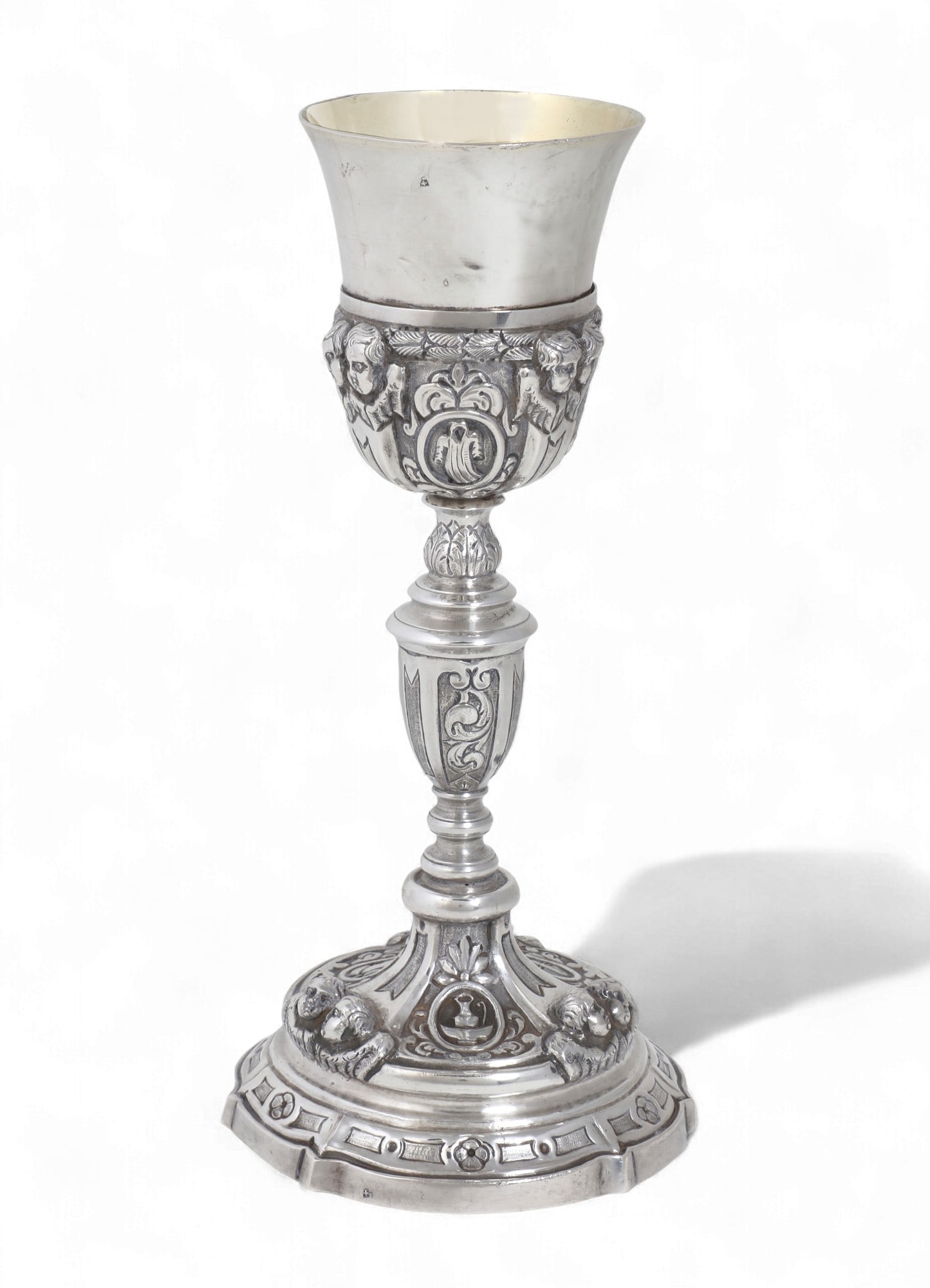 An Italian silver chalice, Gabriele Sisino, Naples, 1832-1872 (1 of 8)