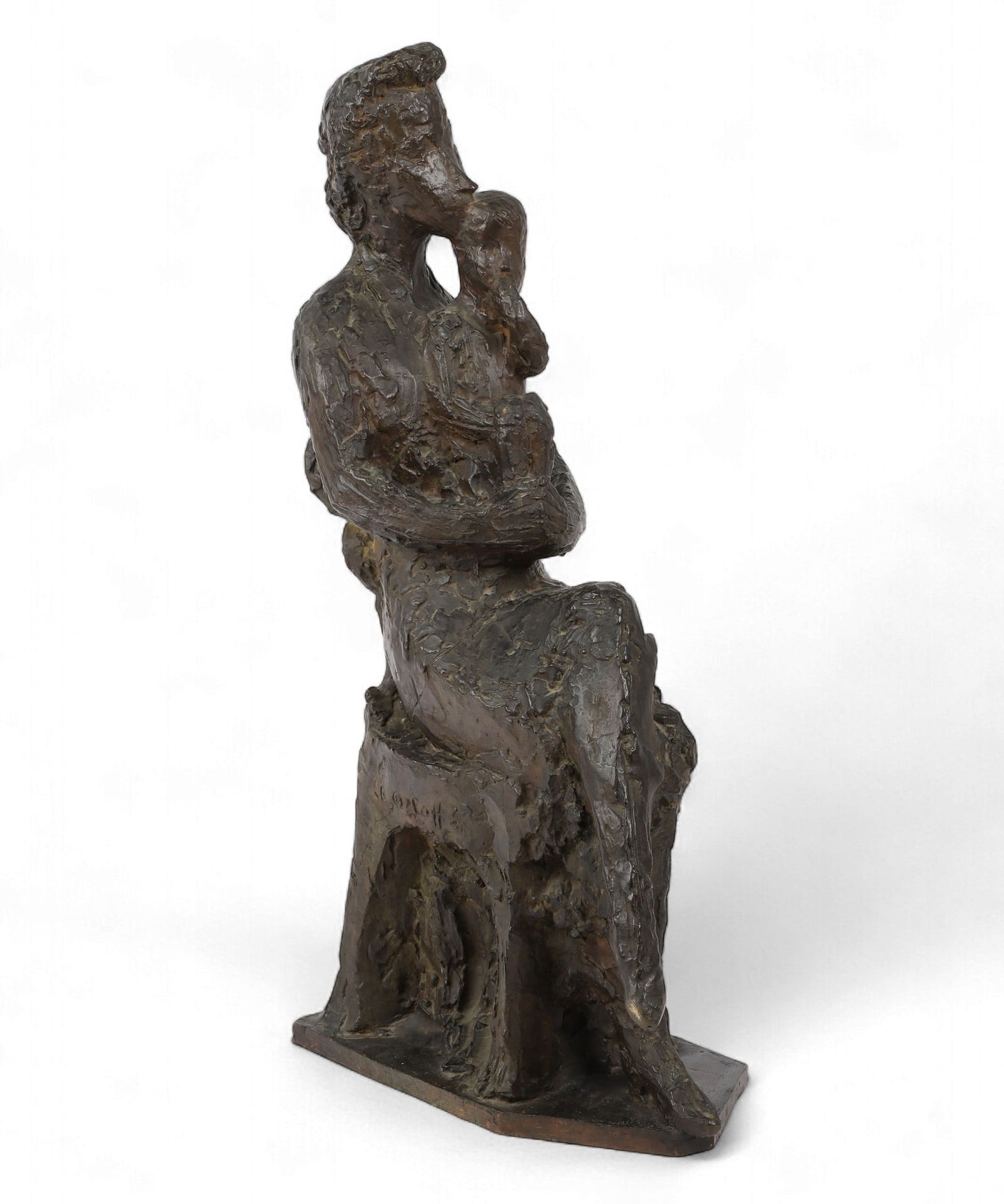 Chana Orloff (Ukranian, 1888-1968), Mother and child, patinated bronze: Chana Orloff(Ukranian, 1888-1968)Mother and childpatinated bronzeinscribed Orloff and Sculpt Fond Paris25 1/2 x 6 1/2 x 15in (65 x 16 x 38cm) Provenance:Propert