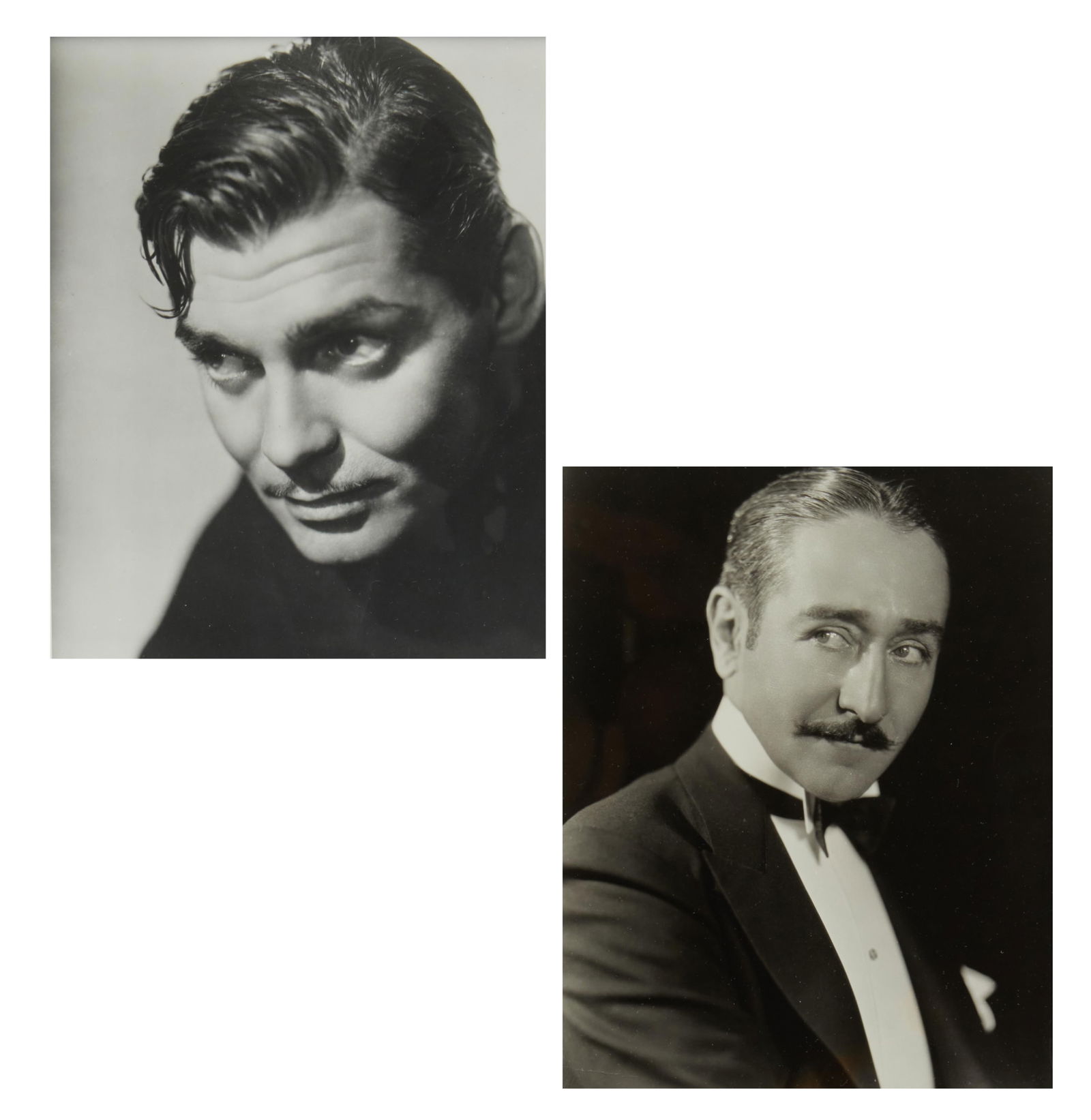 Two gentlemen of Hollywood: Clark Gable and Adolph Manjou as photographed by George Hurrell: Two gentlemen of Hollywood: Clark Gable and Adolph Manjou as photographed by George Hurrelllot includes a Clark Gable portrait (without Hurrell markings to verso) from the mid-1930s; together with an