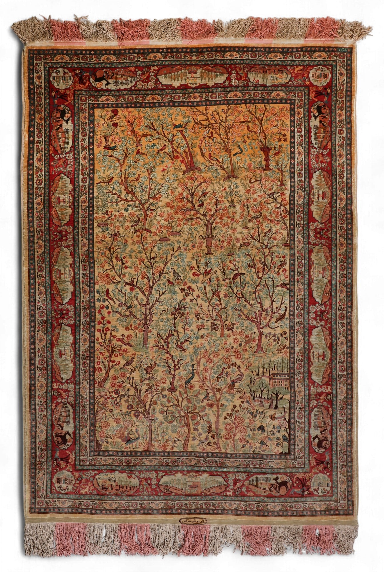 A Middle Eastern pictorial rug, first half 20th century (1 of 4)