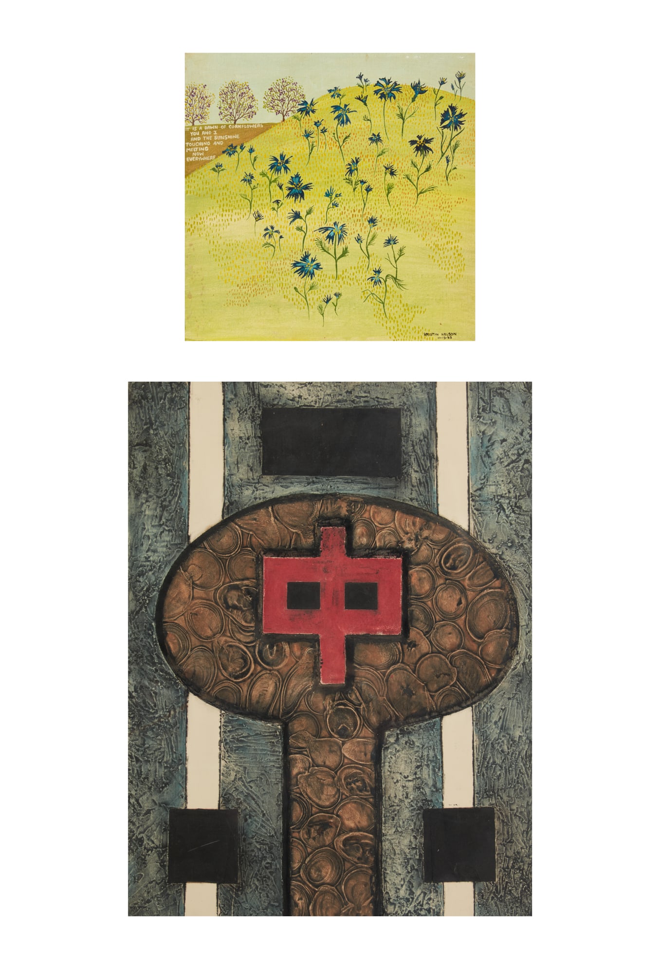 Two framed works: Kristen Nelson and one other (1 of 13)