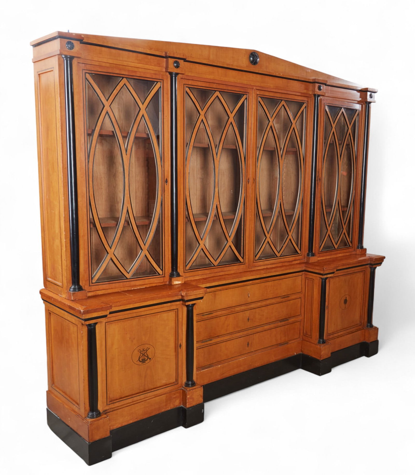 A two part Biedermeier style cabinet (1 of 7)
