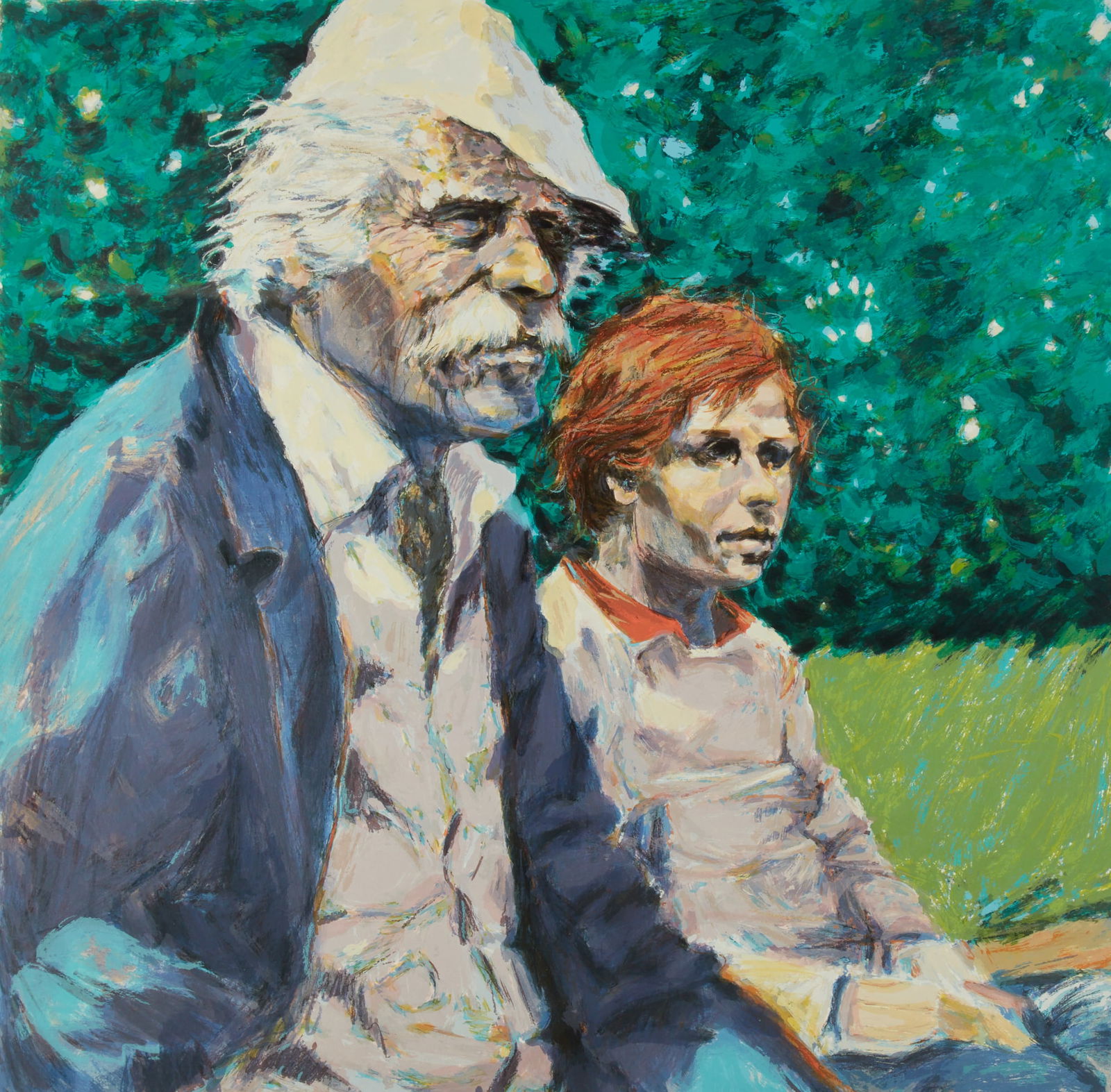 Aldo Luongo (America/Argentina, b.1941), Destiny, screenprint in colors on museum board, 31 x 29 in (1 of 5)