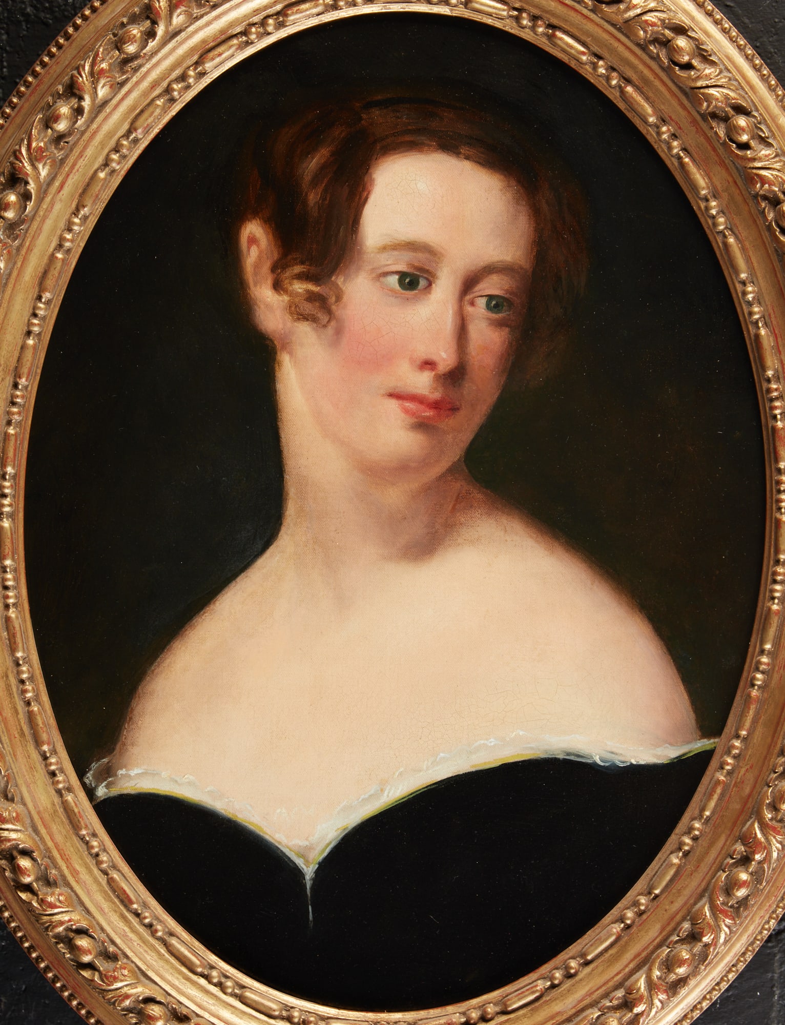 English School (19th century), Portrait of a lady, oil on canvas laid to board: English School (19th century) Portrait of a lady oil on canvas laid to board 23 1/2 x 17 1/2in (60 x 44.5cm) Provenance: Property from a Palm Springs Collection.