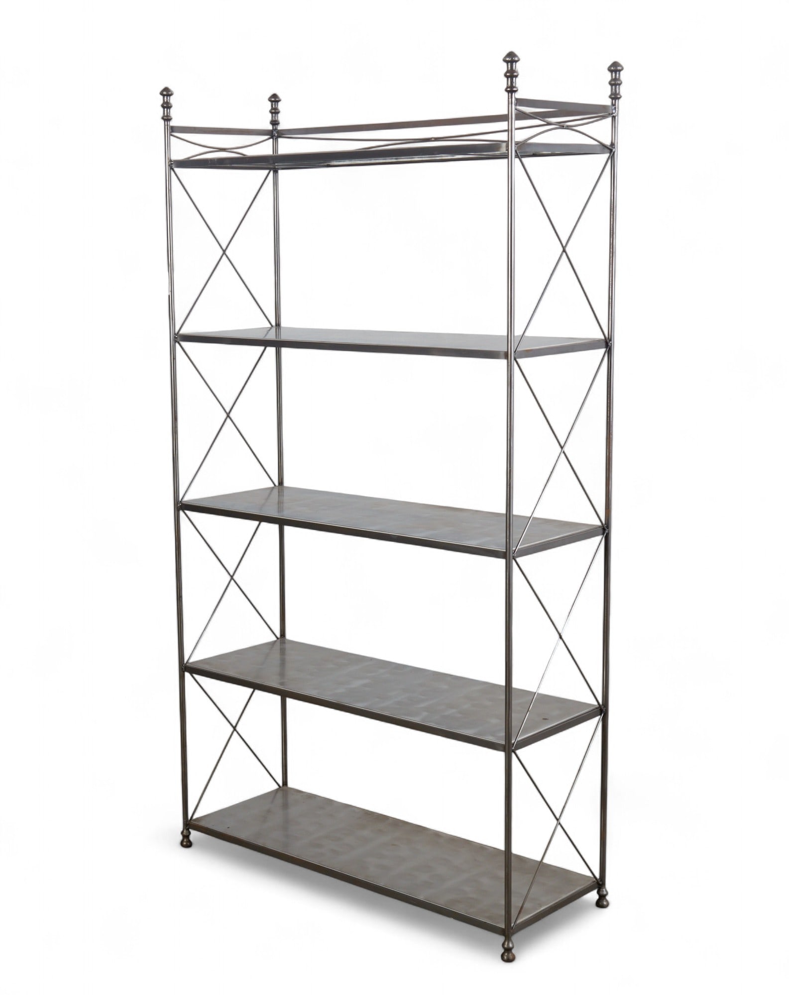 A French steel five tier etagere, 20th century (1 of 7)