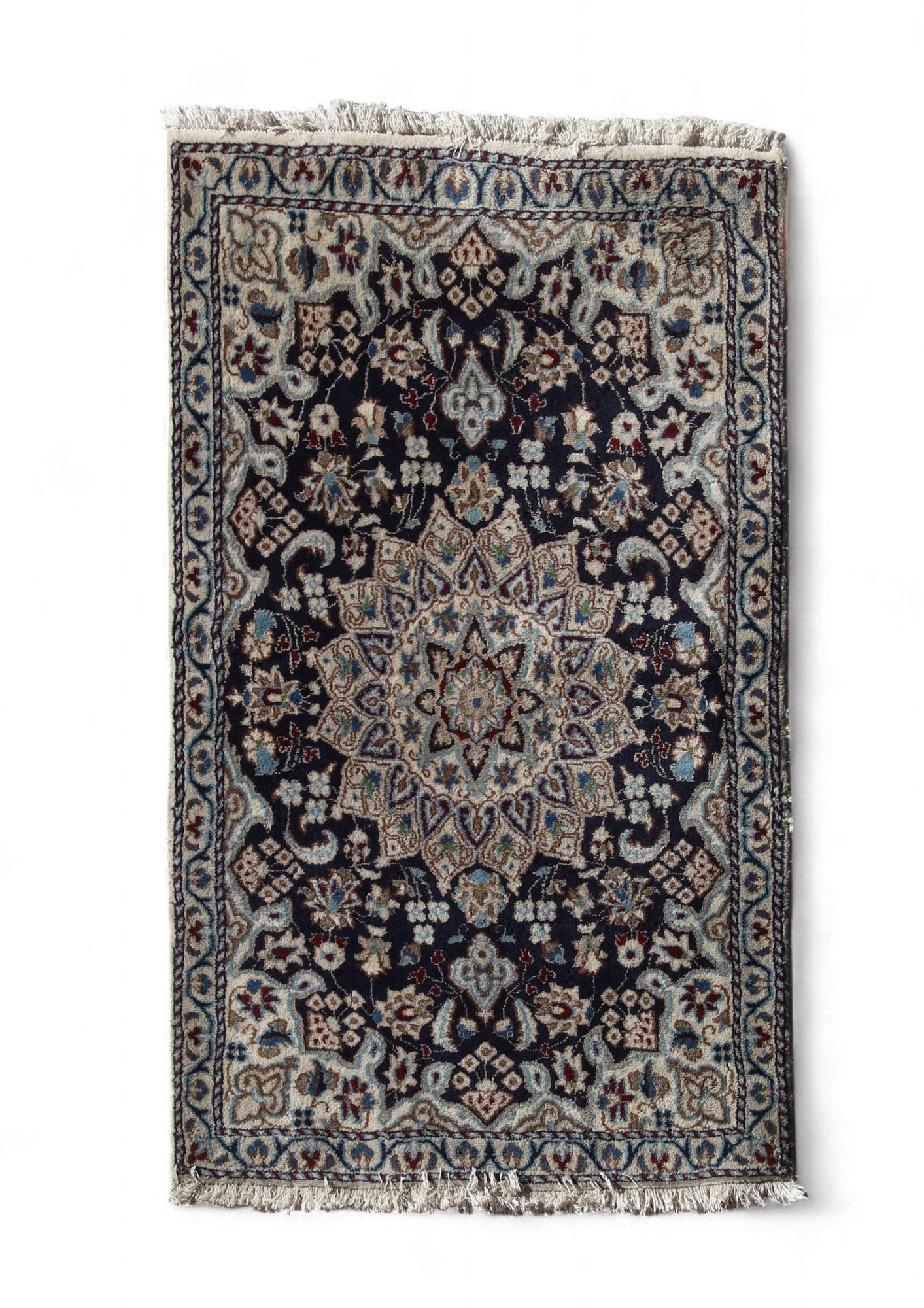A Nain rug: A Nain rug Approximately 5ft x 2ft 10in (150 x 85cm)