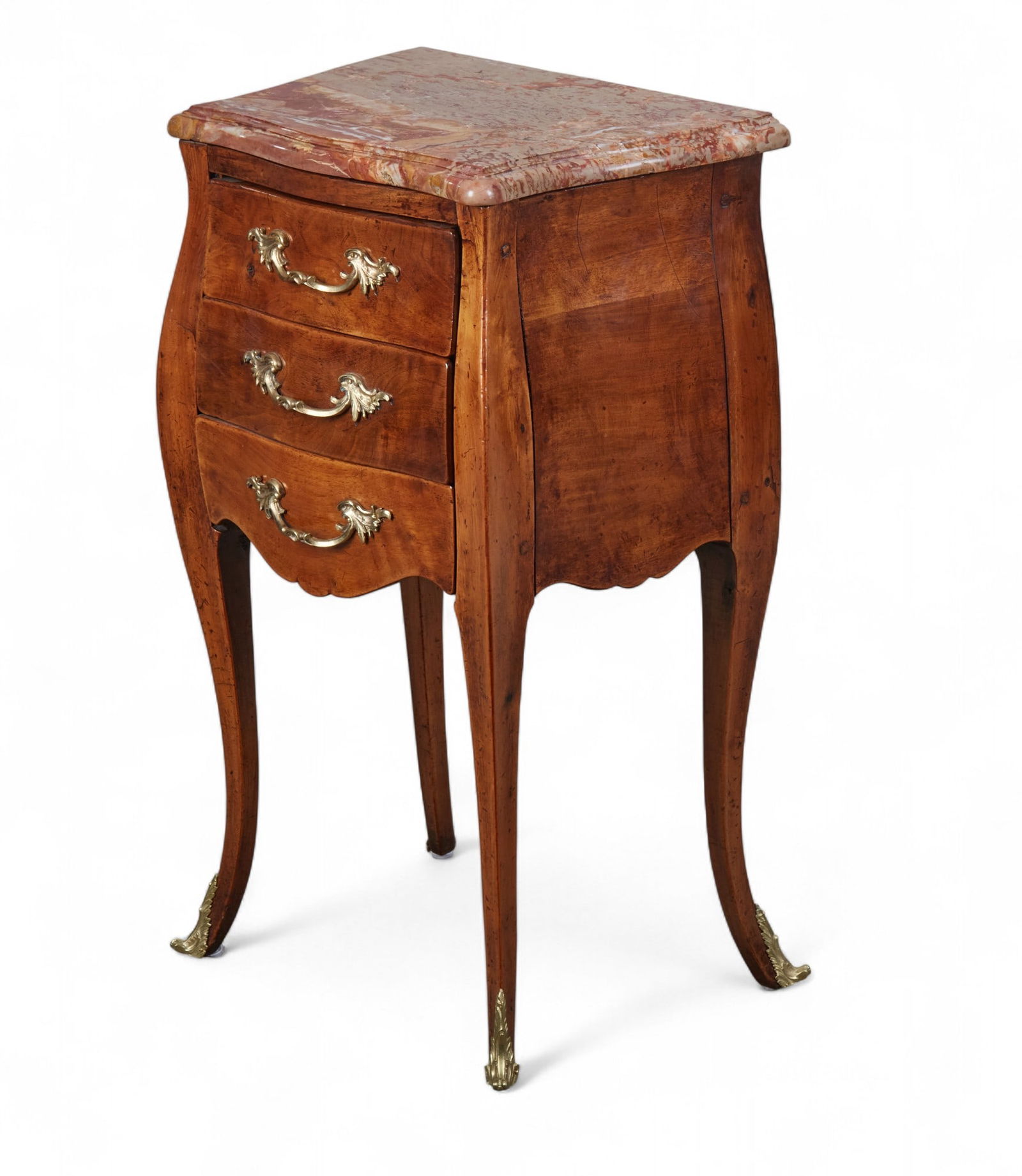 A Louis XV gilt bronze mounted walnut table en chiffoniere, second half 18th century (1 of 6)