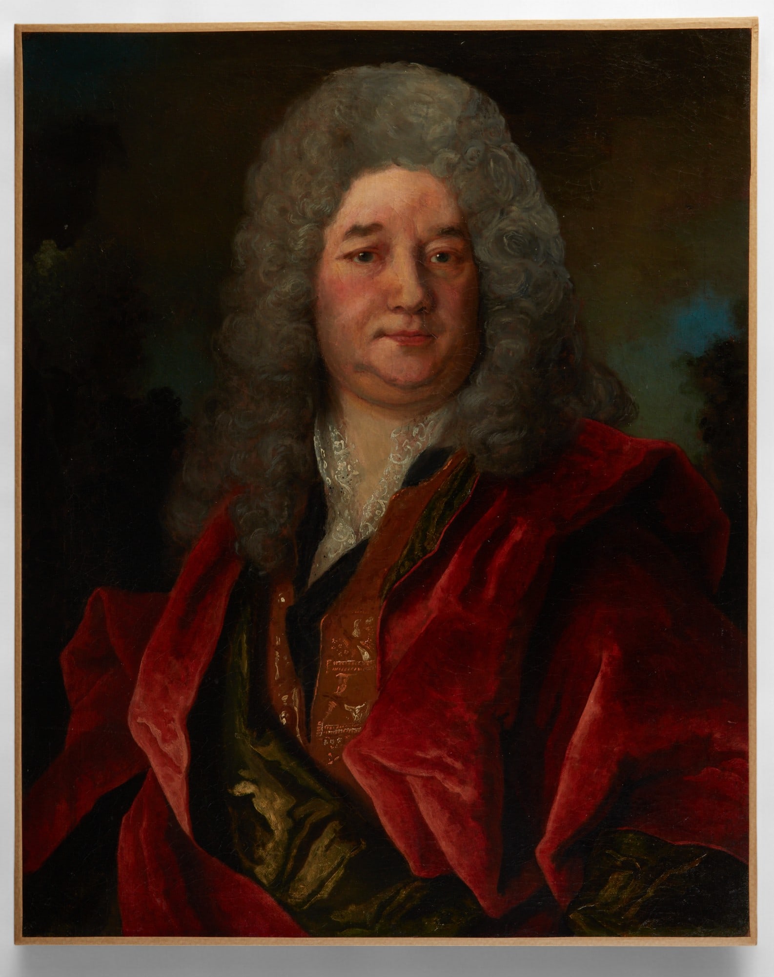 After Hyacinthe Rigaud (France, (1659-1743), Portrait of a Gentleman in red, oil on canvas: After Hyacinthe Rigaud(France, (1659-1743))Portrait of a Gentleman in redoil on canvas32 1/2 x 26 in (82 x 66 cm) Provenance:Property from the Collection of Larry Bond, Utah.