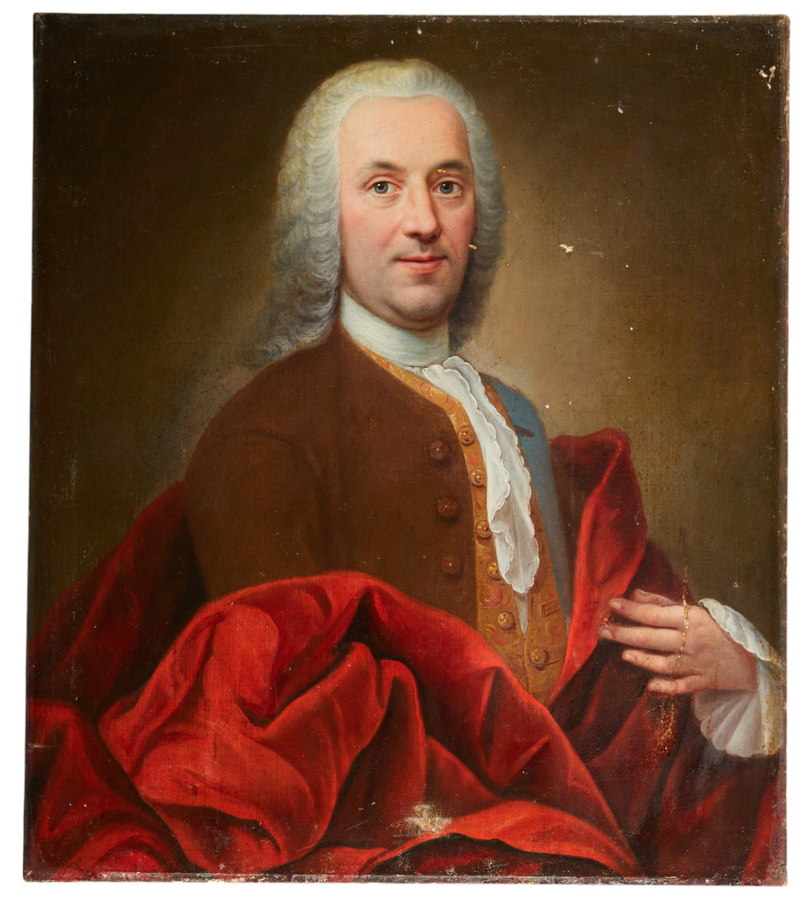 After Frederic de la Croix (France, 1709-1782), Portrait of Frans Verchoor, oil on canvas (1 of 4)