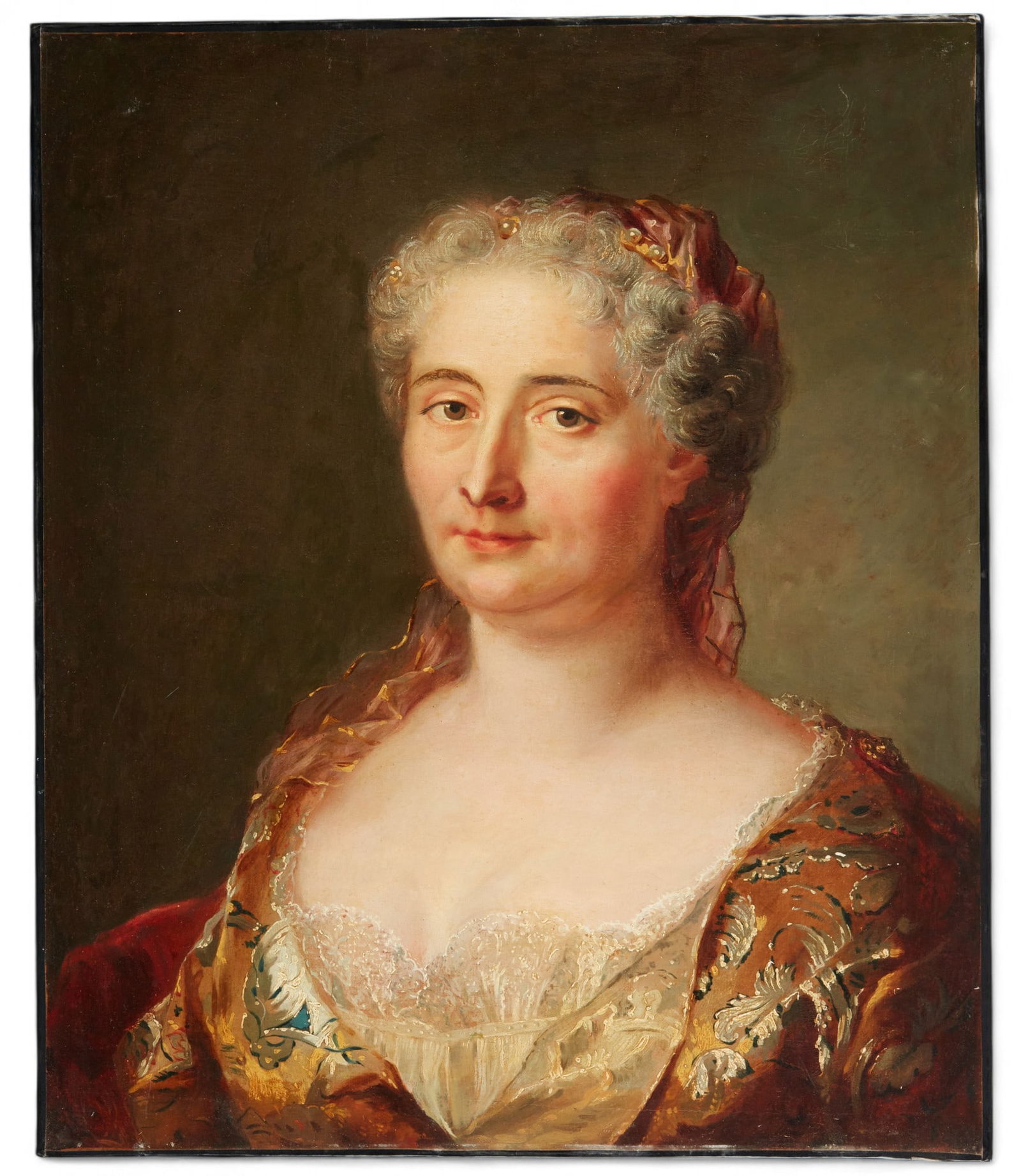 French School (18th century), Portrait of a Lady, oil on canvas, 30 x 25 in (76 x 64 cm) (1 of 3)