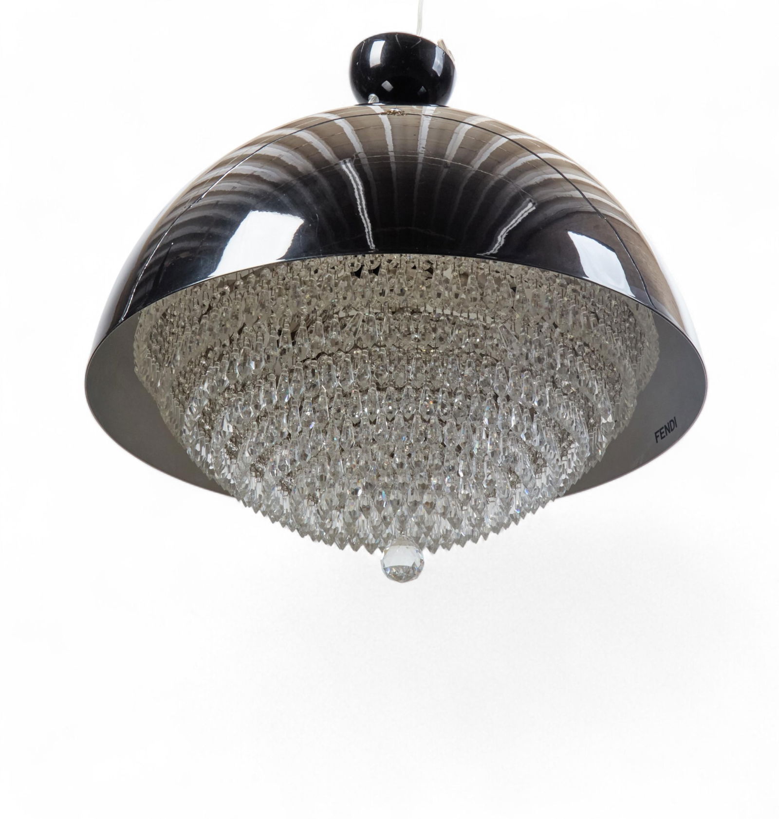 A Fendi Casa black lacquered and glass Giotto chandelier, modern (1 of 8)