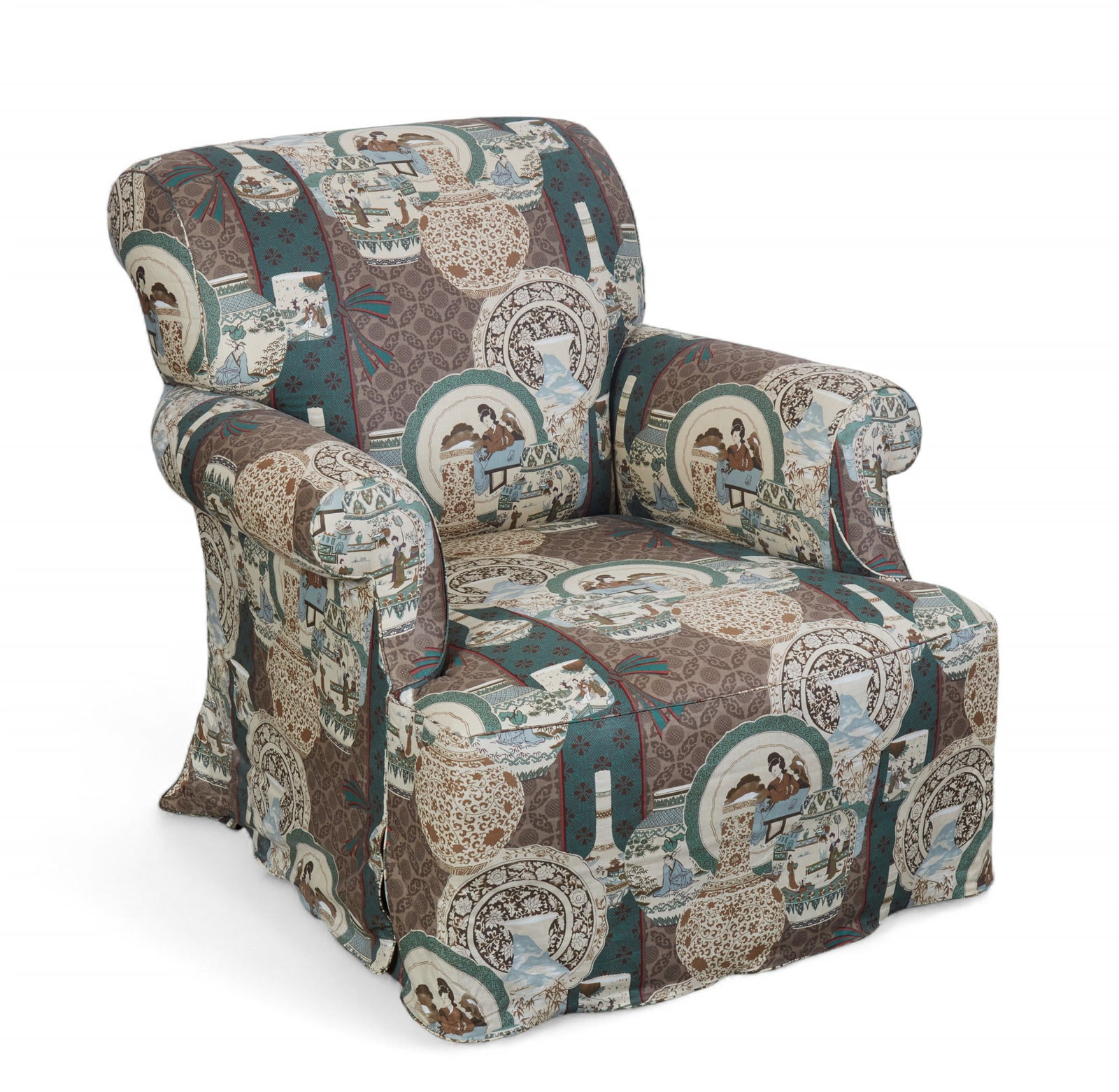 A Rose Tarlow upholstered Churchill lounge chair, modern (1 of 5)