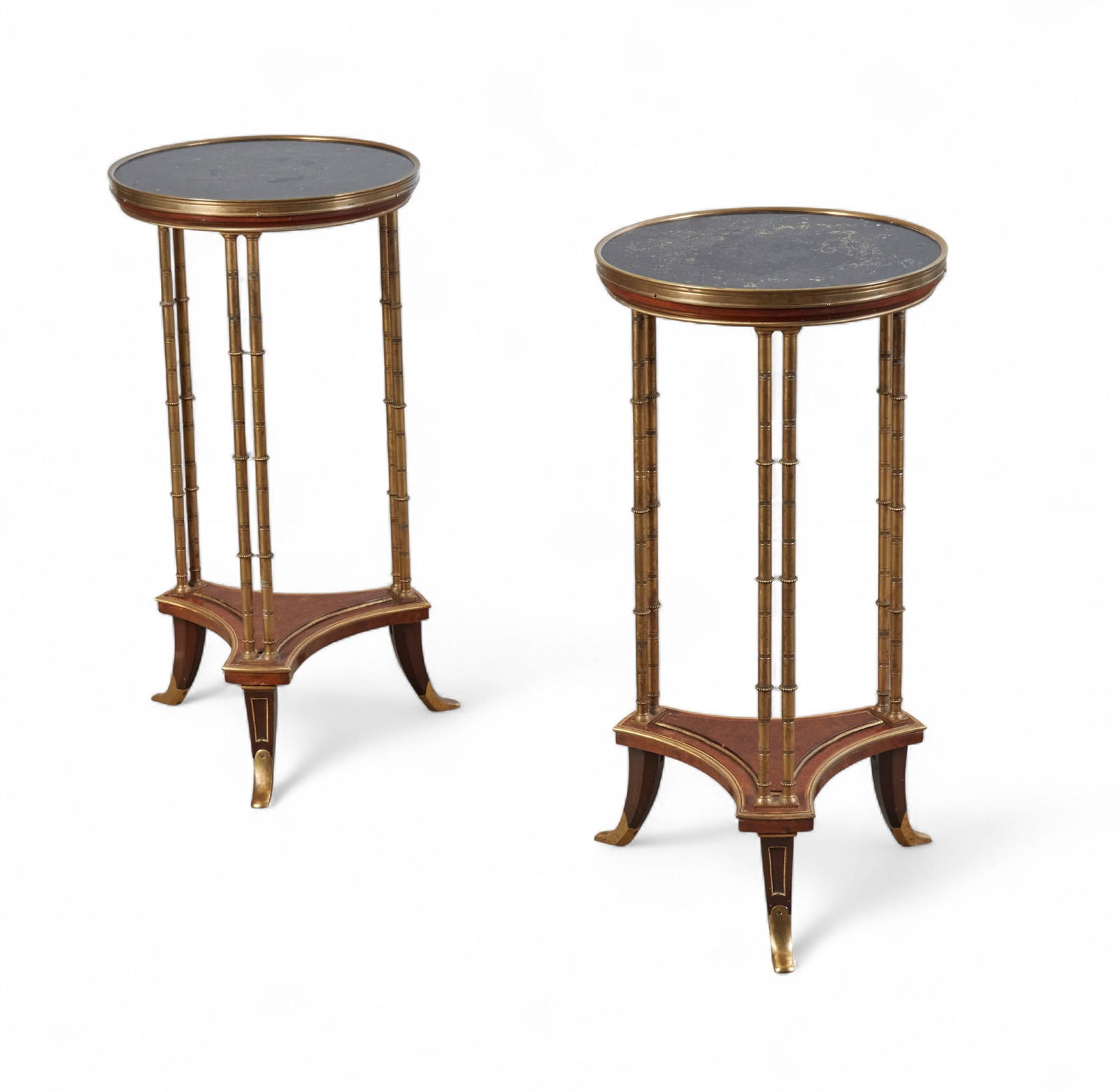 A pair of Louis XVI style gueridons, after the model by Adam Weisweiler (1 of 6)