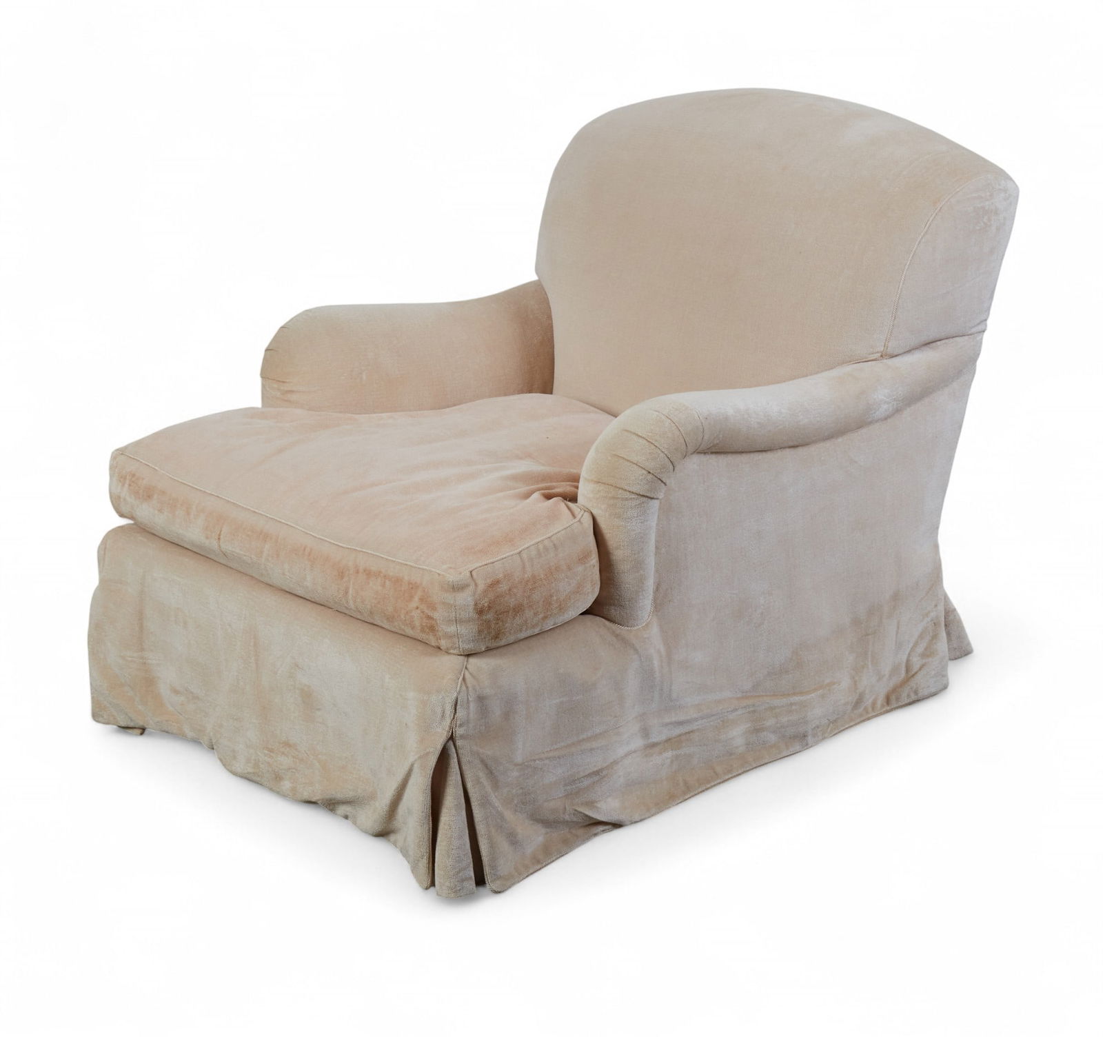 A Rose Tarlow upholstered Lennox lounge chair, modern: A Rose Tarlow upholstered Lennox lounge chairmodernWith maker s label to underside.height 34 1/2in (88cm); width 33in (84cm); depth of seat 28in (71cm) Provenance:Property from the Collection o