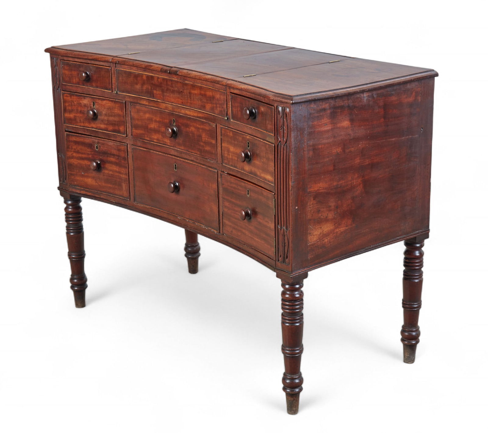 An unusual late Regency mahogany side table, second quarter 19th century (1 of 9)