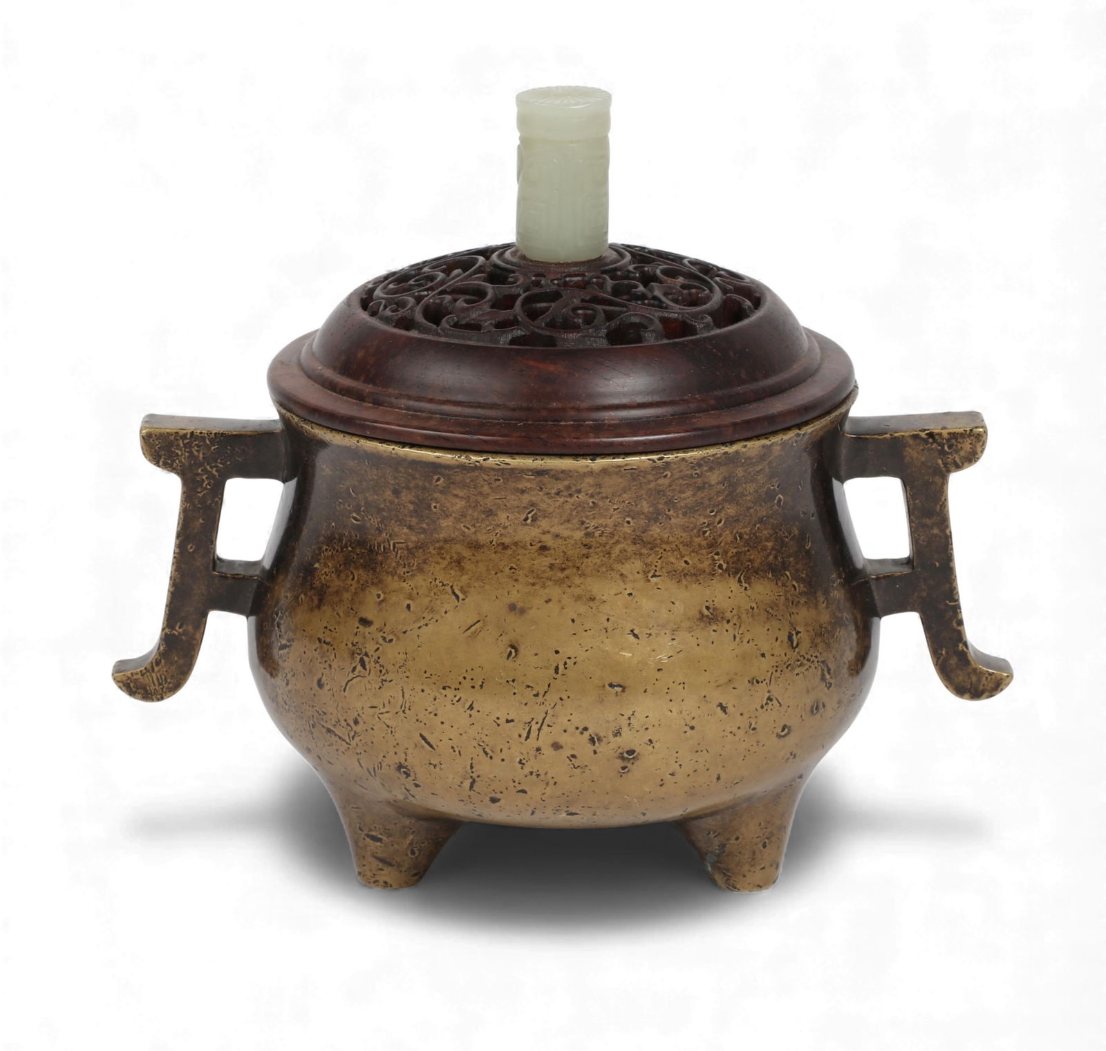 An Asian bronze censer (1 of 4)