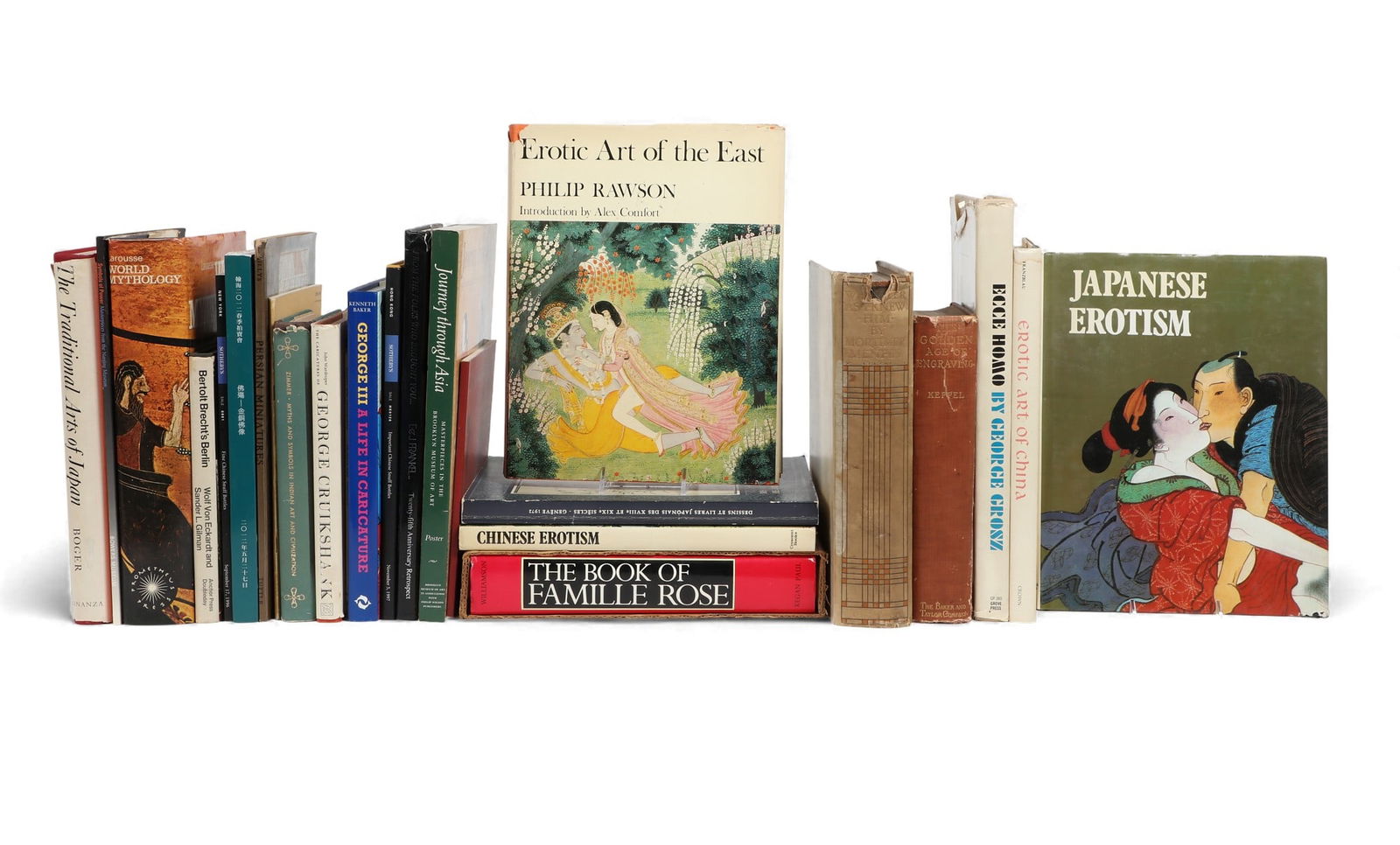 A group of twenty four, mostly art reference books and erotica (1 of 10)