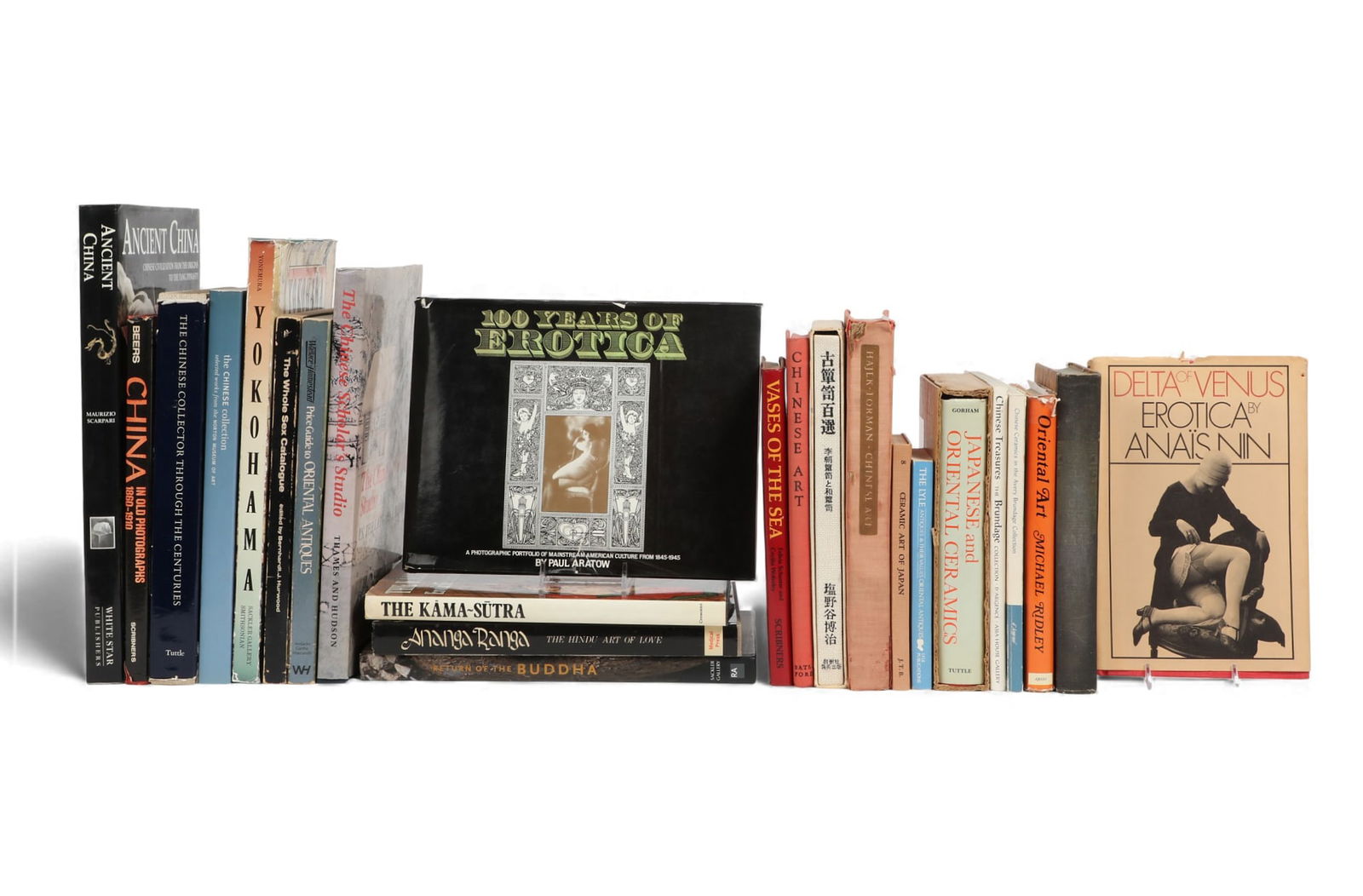 A group of twenty four, mostly art reference books and erotica (1 of 7)