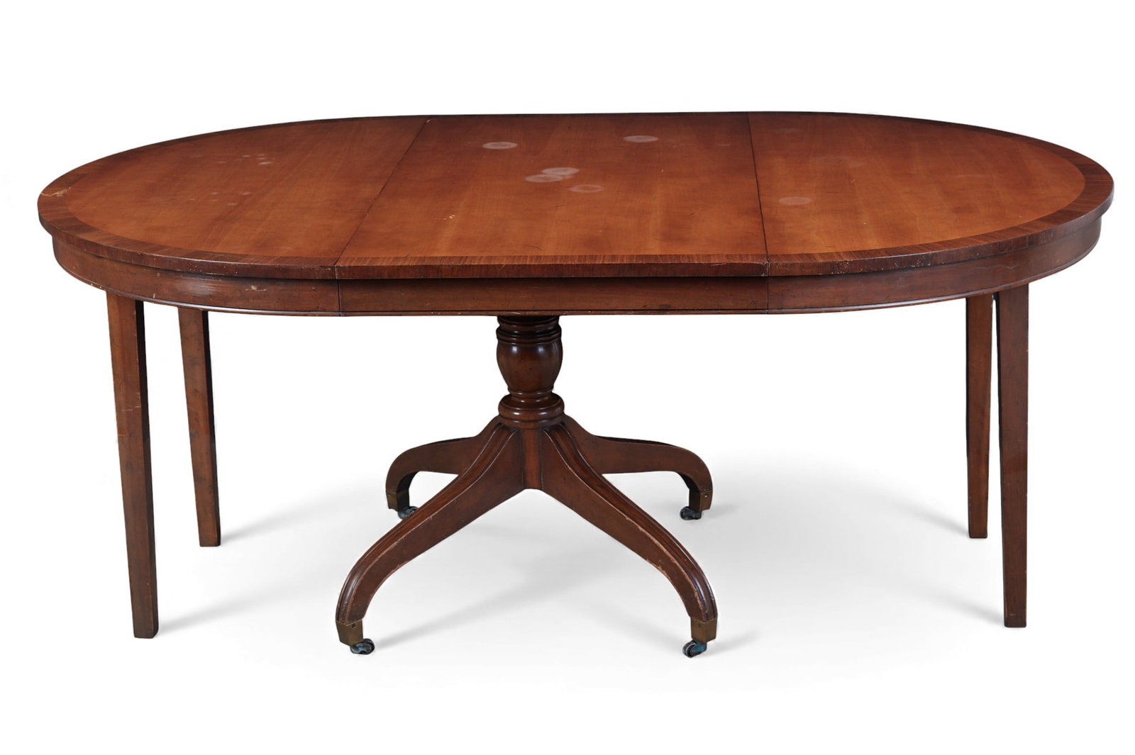 A Regency style mahogany extension dining table, 20th century (1 of 4)