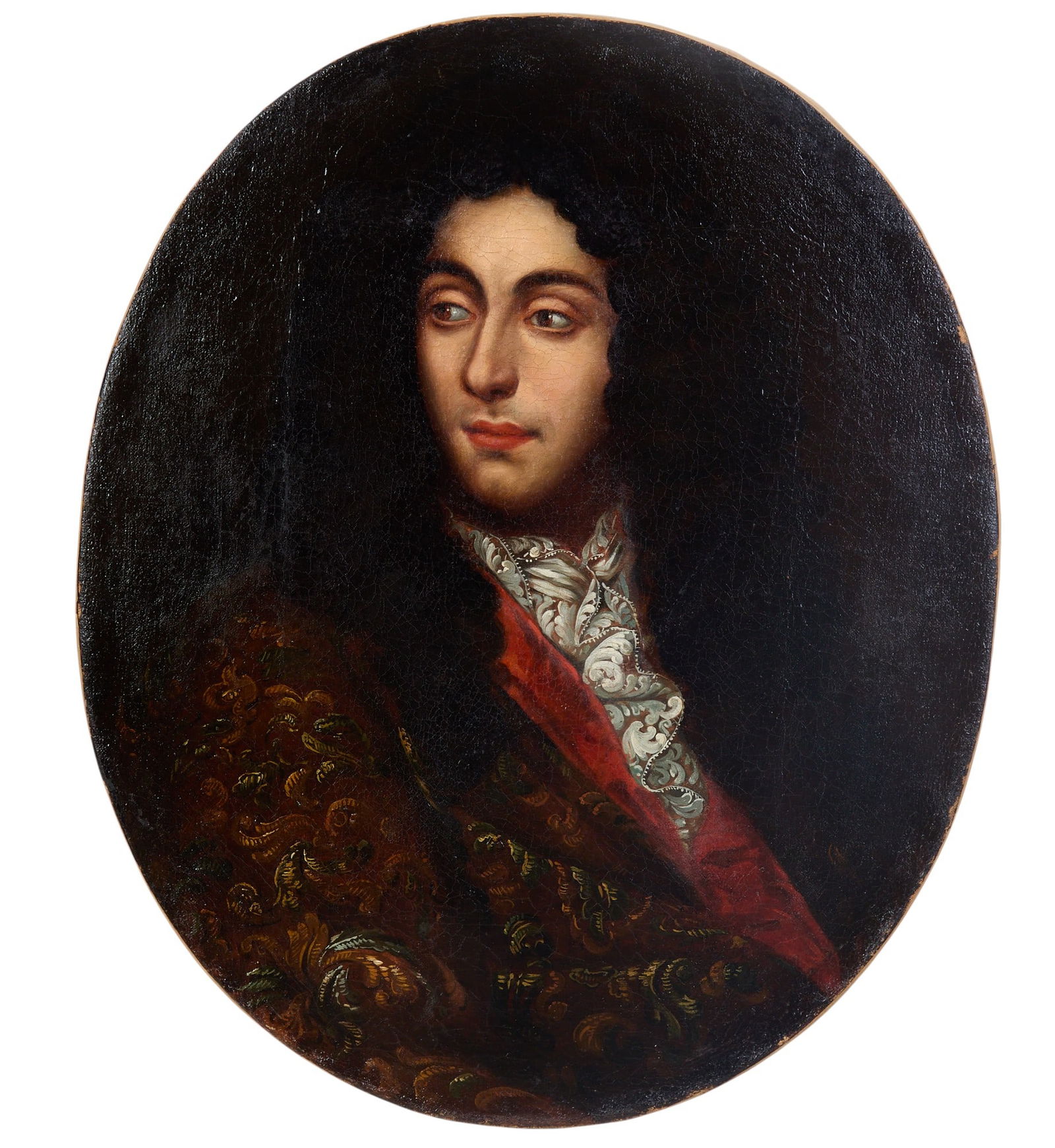 Spanish School (18th century), Portrait of a gentleman, oil on canvas laid to plexi (1 of 6)