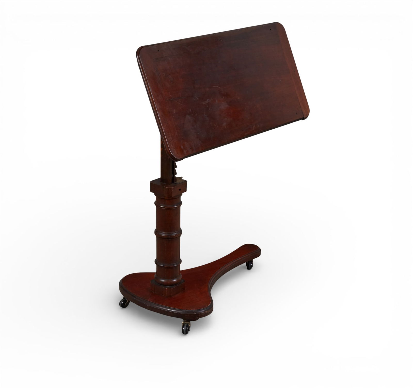 An English mahogany adjustable reading table, W. Hamilton, Brighton, second half 19th century (1 of 12)