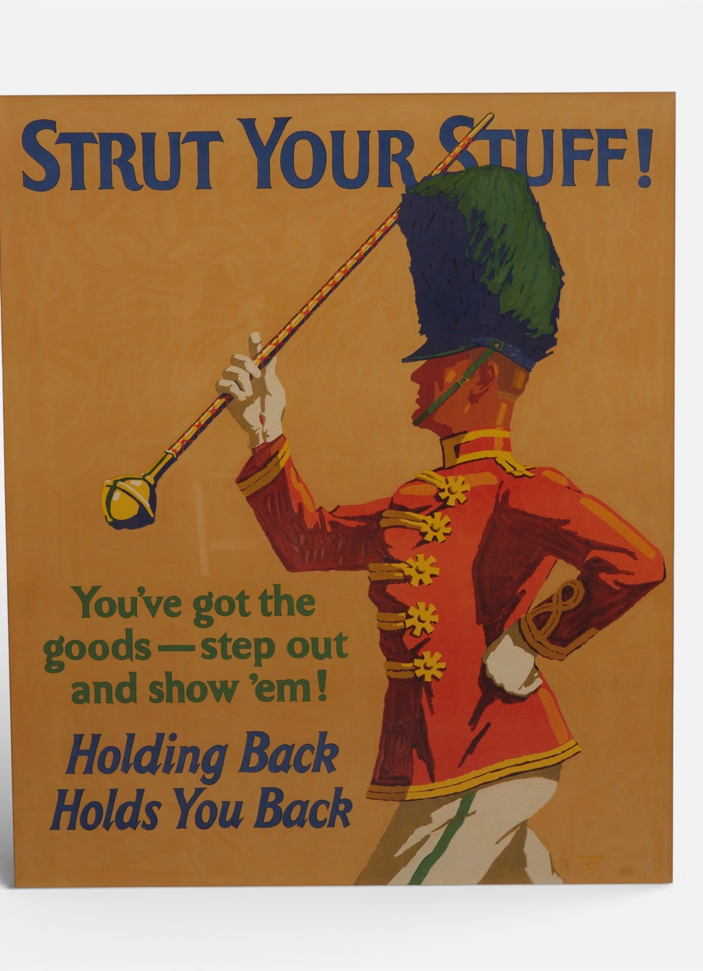 After Henry Lee Jr. (American, 1905-1973), Strut Your Stuff, lithograpgh in colors on wove paper: After Henry Lee Jr.(American, 1905-1973)Strut Your Stuff !lithograpgh in colors on wove paperprinted by Mather & Company, Chicago. 1929sight 40 x 34in (101 x 86cm)