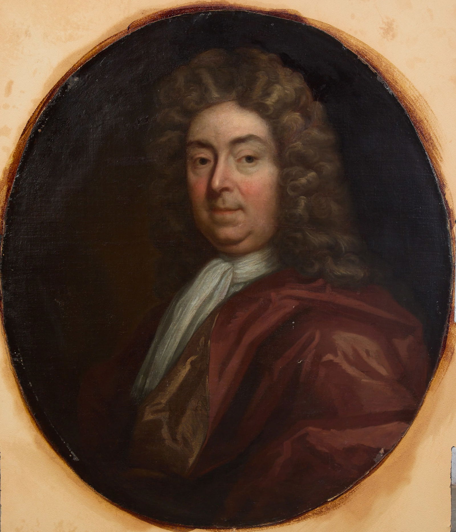 British School (18th century), Portrait of a gentleman, oil on canvas laid to panel (1 of 4)