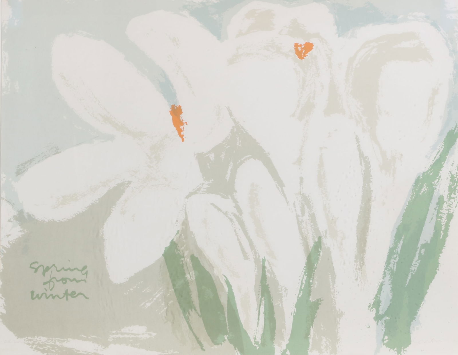 Corita Kent (American, 1918-1986), Spring from Winter, screen print in colors on wove paper (1 of 4)