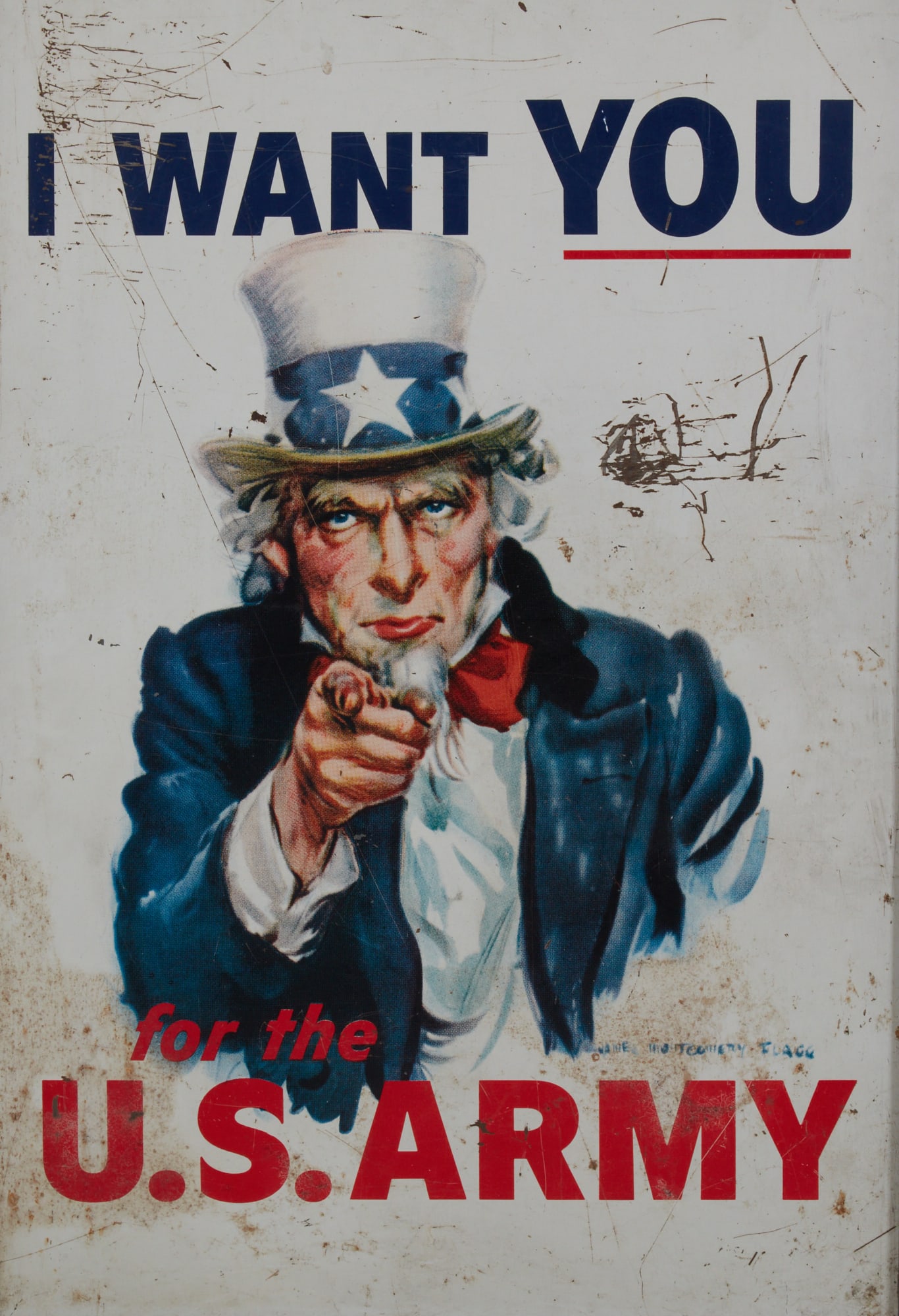 After James M Flagg (American, 1877-1960), I Want You-U.S. Army, offset reproduction poster (1 of 4)