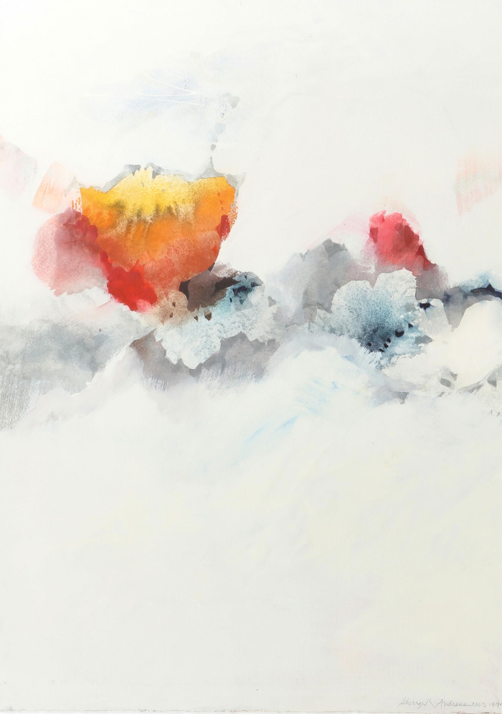 Sherry Andrens Owen (American, 20th century), Untitled, gouache on Arches wove paper (1 of 5)