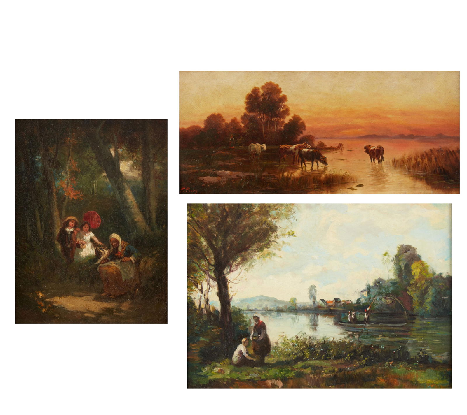 Three 19th century bucolic works (1 of 20)