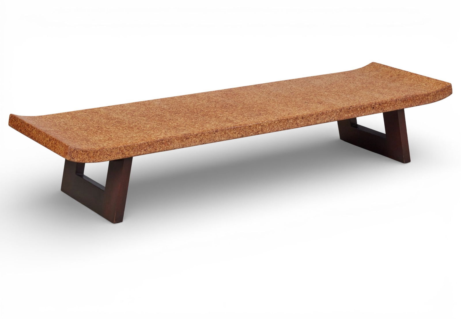 A Paul Frankl lacquered cork and mahogany low coffee/cocktail table, #5004, mid 20th century (1 of 5)