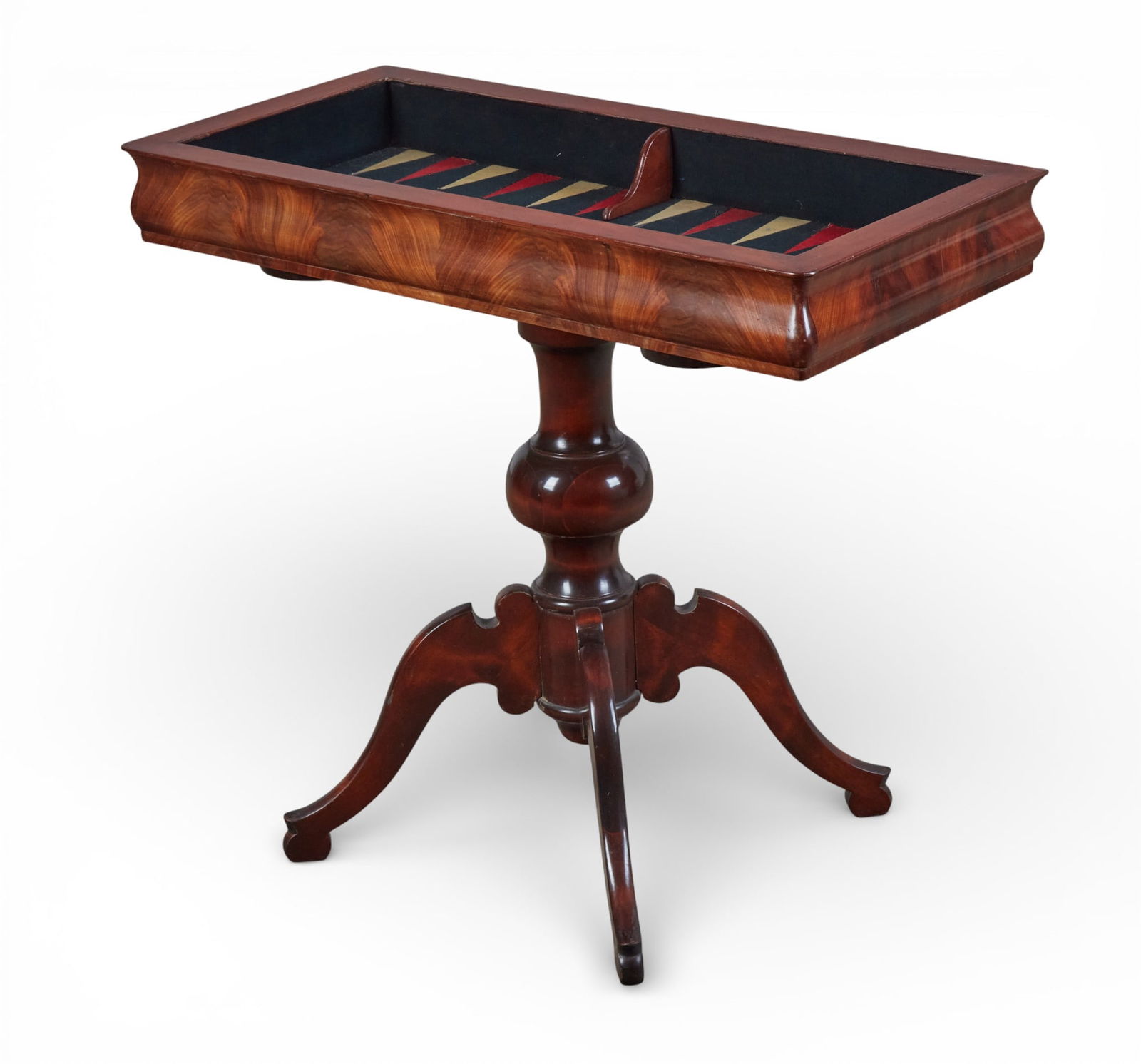 A Victorian style mahogany games table, 19th century and later (1 of 9)