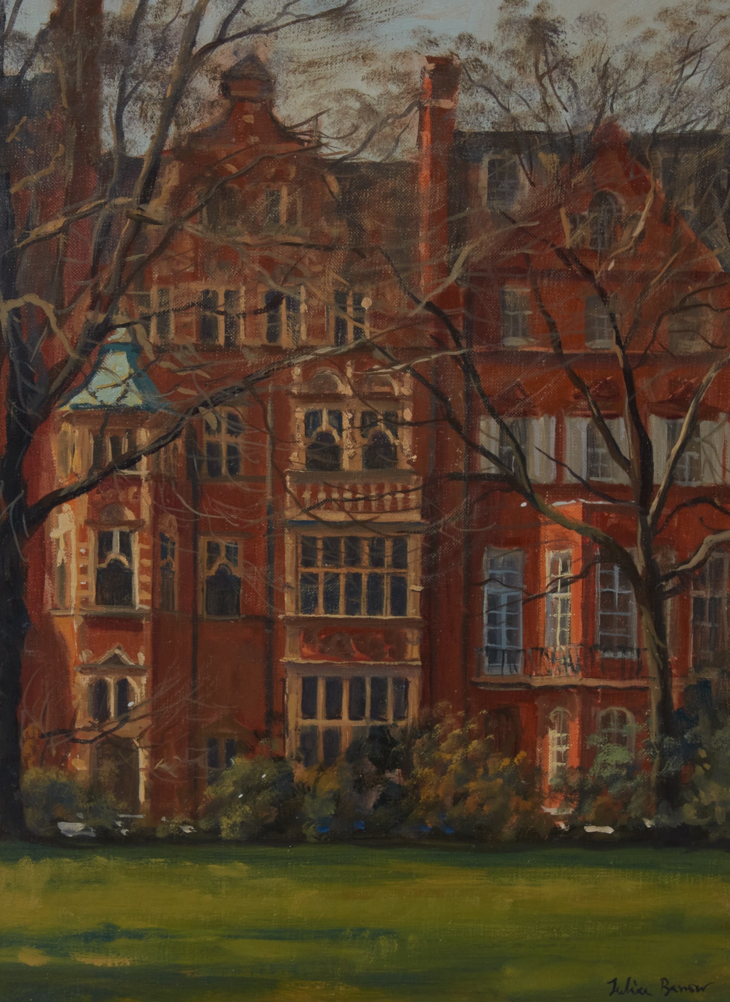 Julian Barrow (British, 1939-2013), Cadogan Square, oil on canvas, Framed: 18 x 14 1/2 in. (45.7 x: Julian Barrow(British, 1939-2013)Cadogan Squareoil on canvasFramed: 18 x 14 1/2 in. (45.7 x 36.8 cm.)