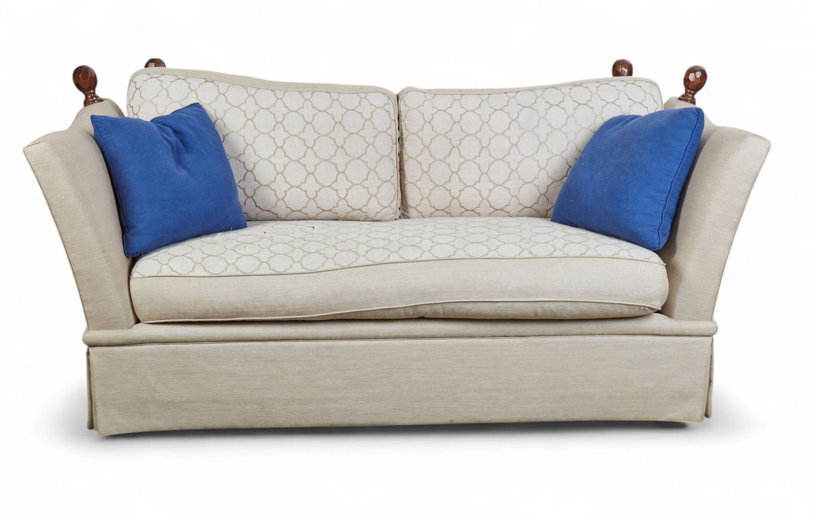 A fully upholstered Knole style sofa, modern (1 of 4)