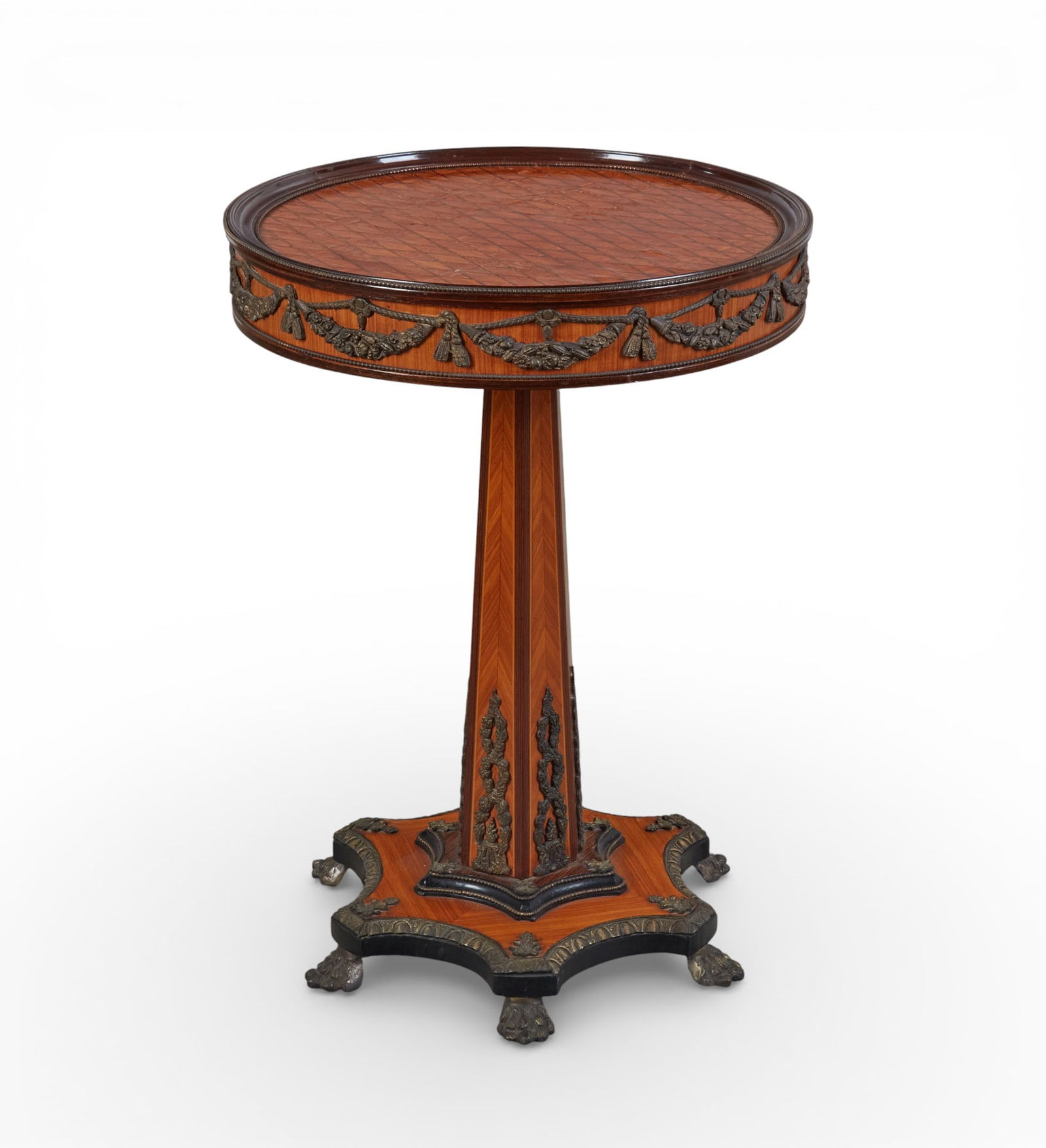 A bronze mounted pedestal side table (1 of 5)