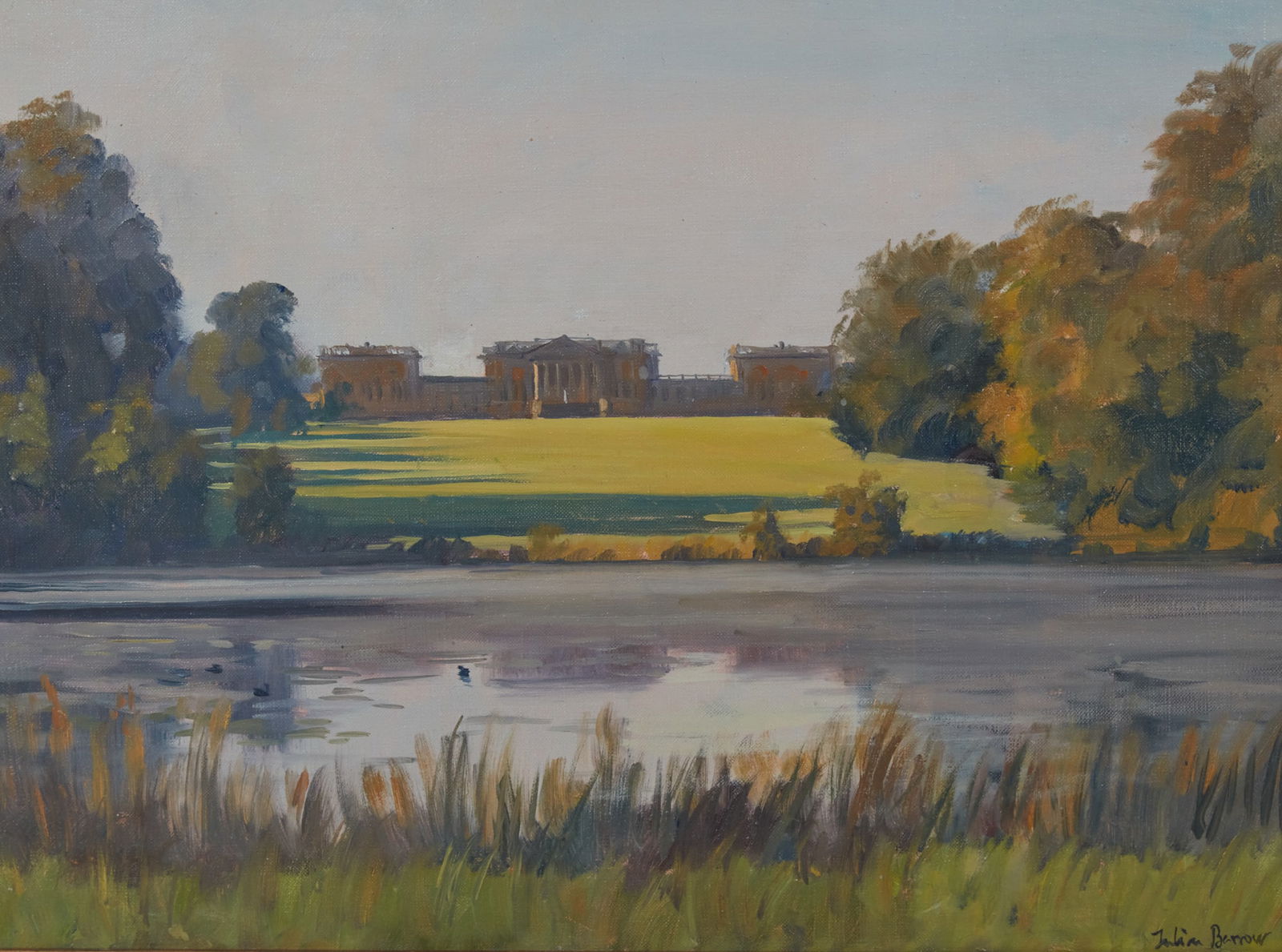 Julian Barrow (British, 1939-2013), Stowe, oil on canvas, 15 1/2 x 19 1/2 in. (39.4 x 49.5 cm.): Julian Barrow(British, 1939-2013)Stoweoil on canvas15 1/2 x 19 1/2 in. (39.4 x 49.5 cm.)
