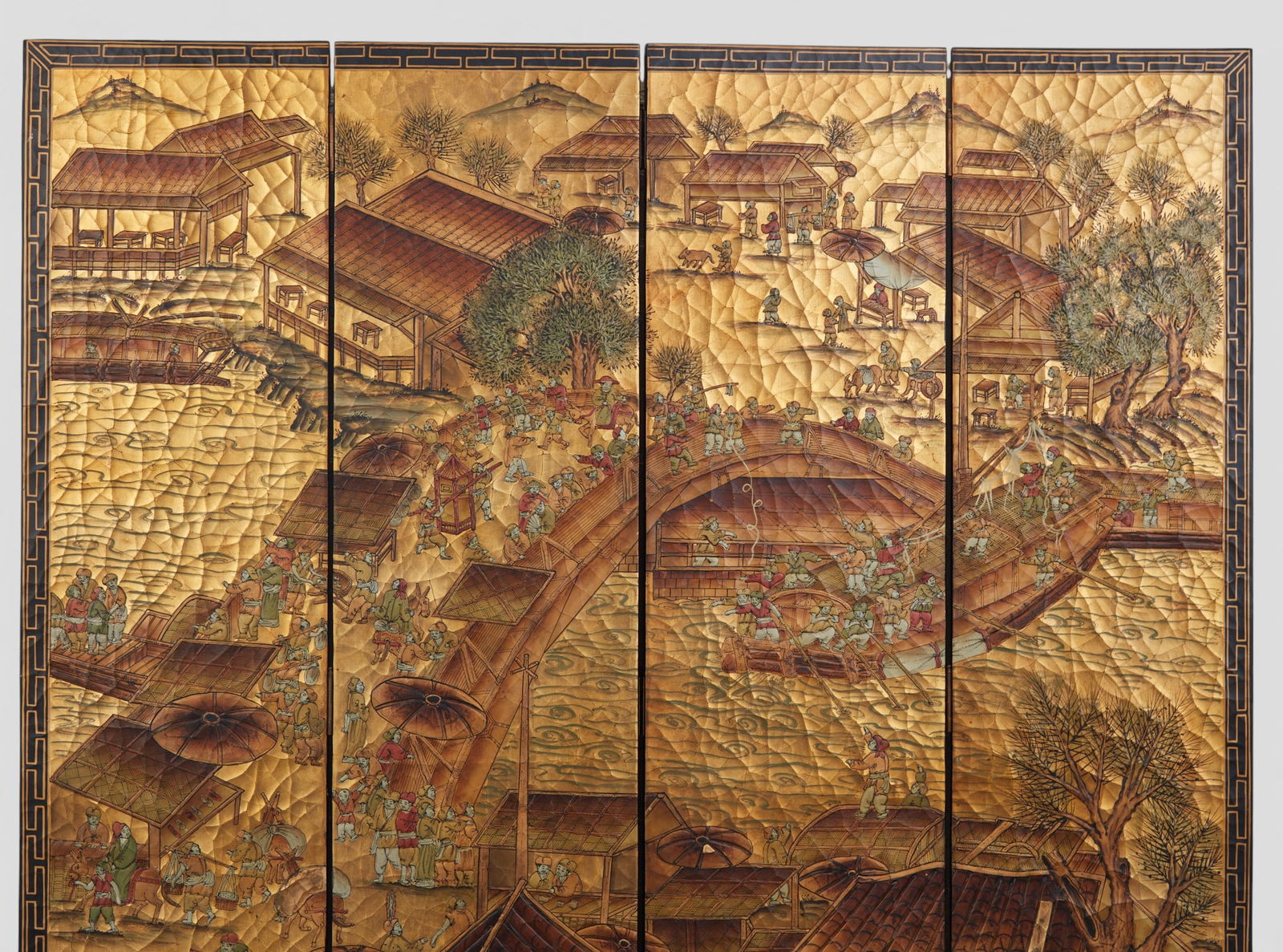 An eight panel screen - 8