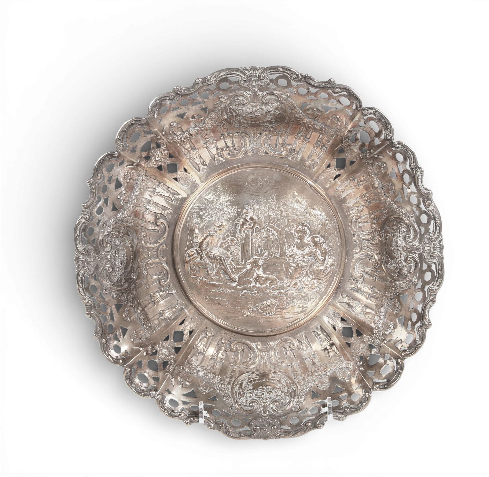 A sterling silver pierced bowl (1 of 3)