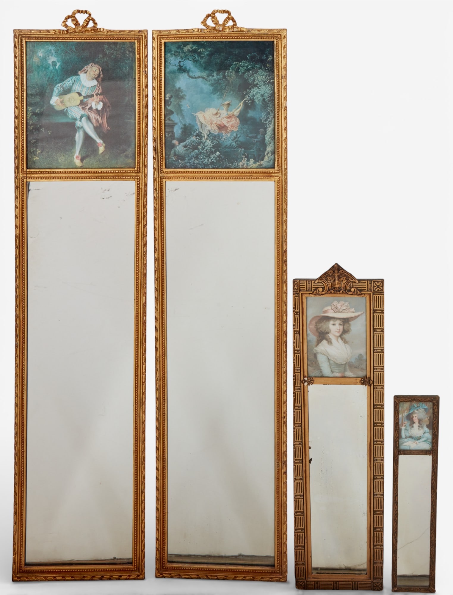 A group of four trumeau mirrors (1 of 5)