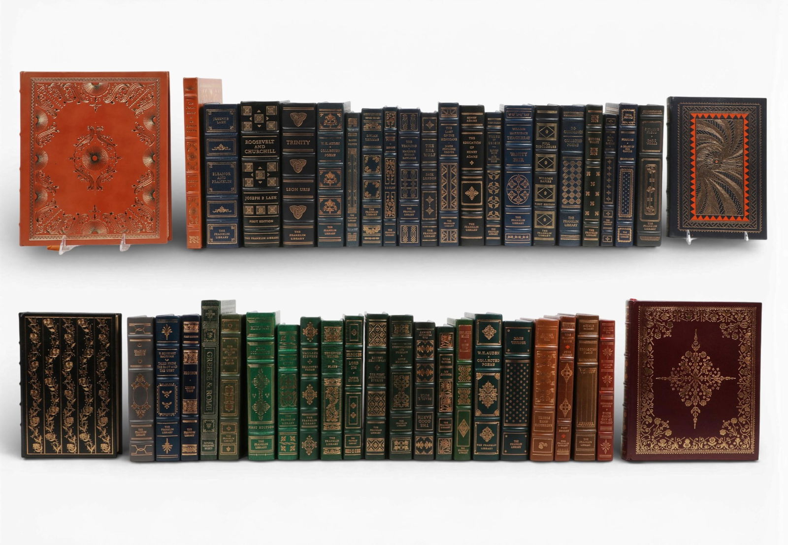 A group of forty five Franklin Library leather bound books: A group of forty five Franklin Library leather bound books