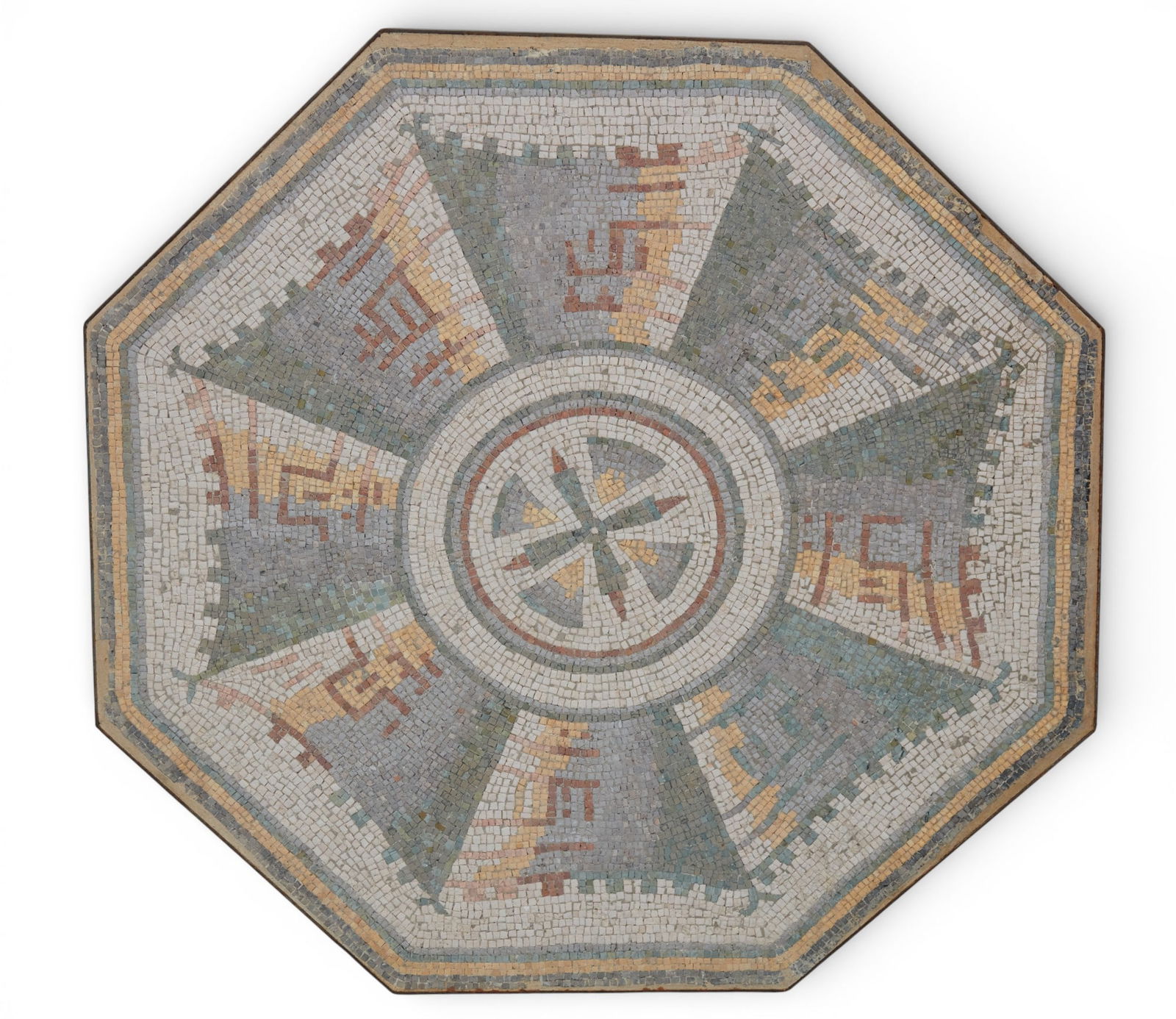 An octagonal mosaic table top: An octagonal mosaic table top40 x 40 in. (101.6 x 101.6 cm.)