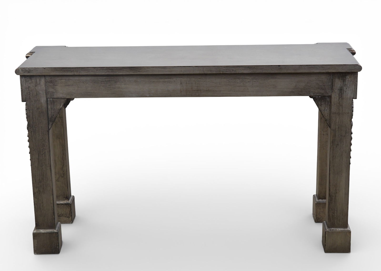 A silver painted console console - 5
