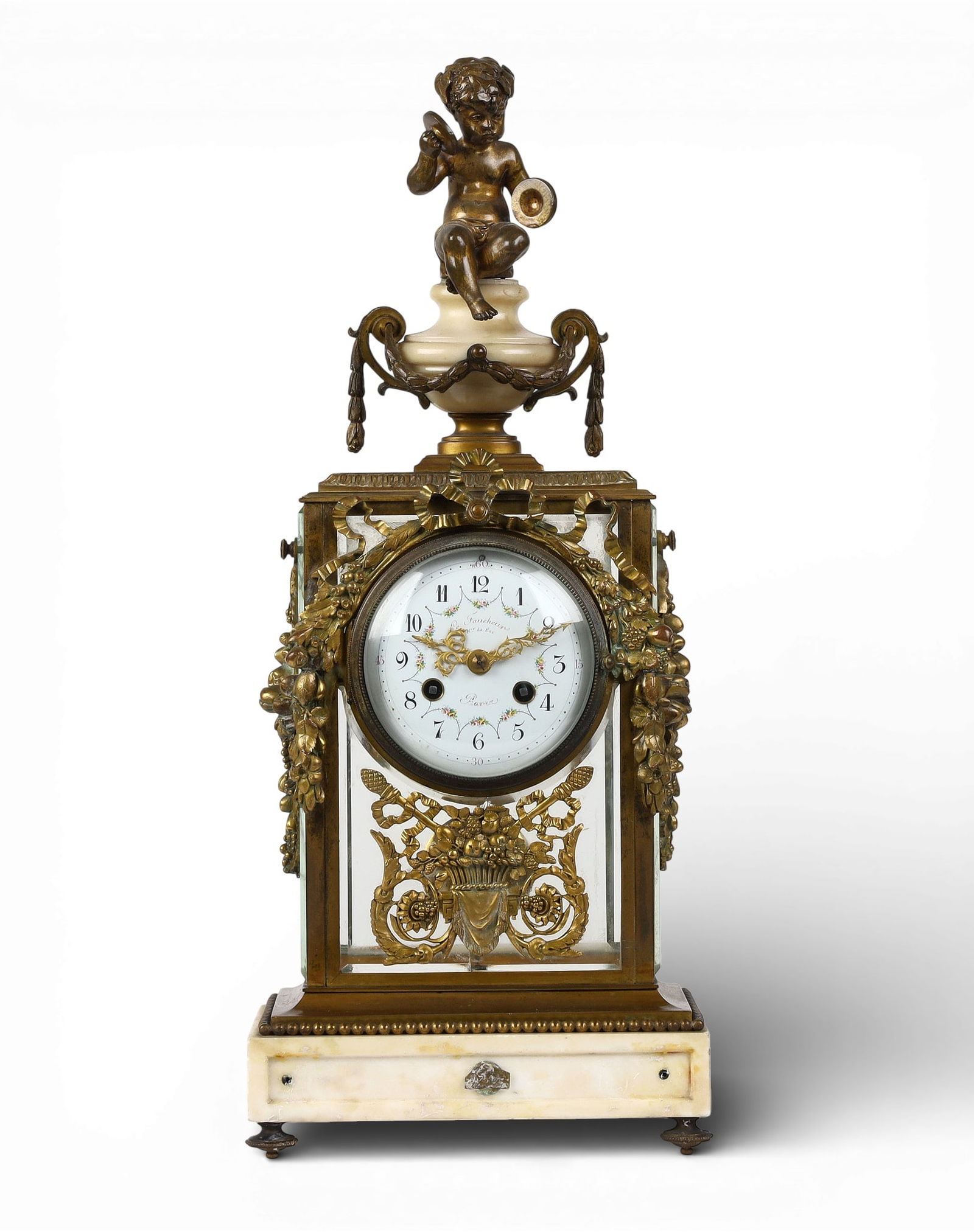 A bronze mantel clock (1 of 6)