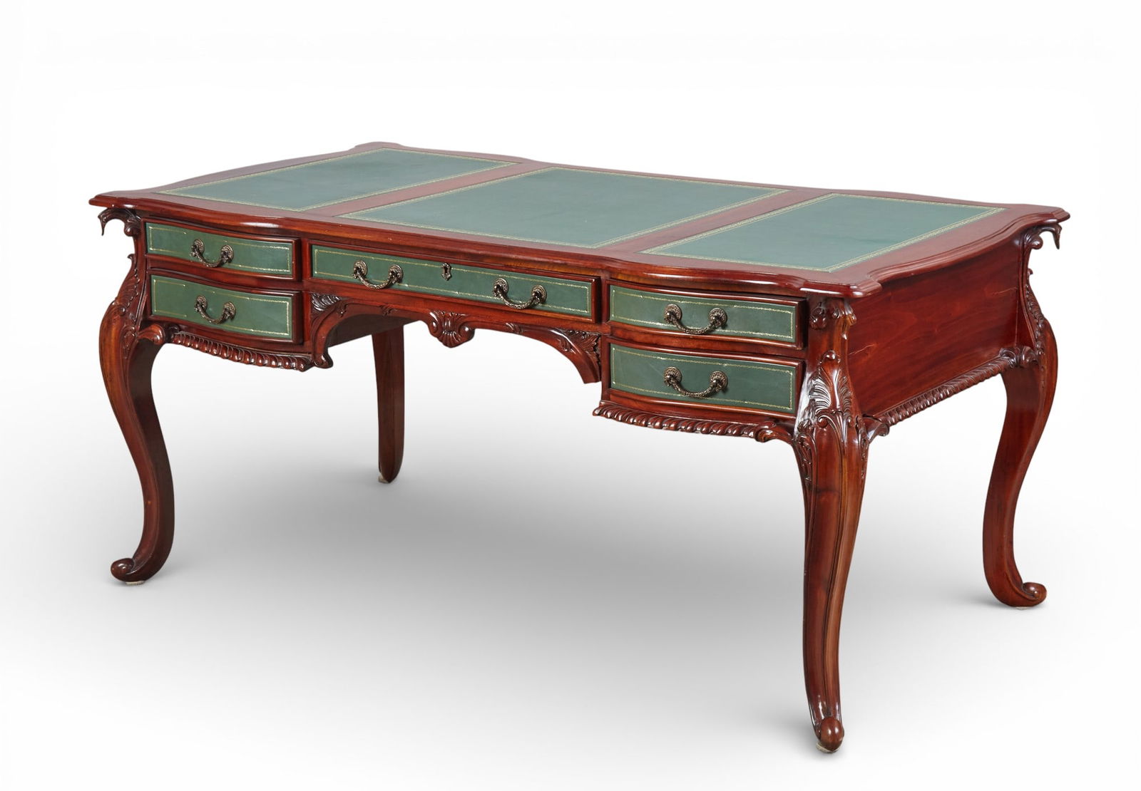 A Chippendale style mahogany Partners' desk (1 of 11)
