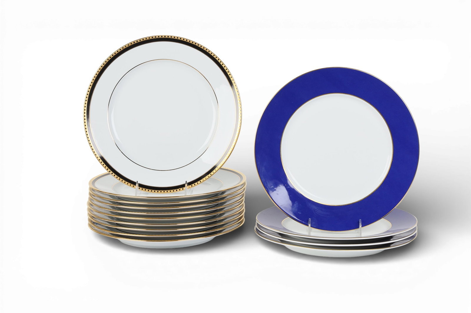 A group of ten Tiffany Limoges service plates together with four service plates by Ceralene Limoges: A group of ten Tiffany Limoges service plates together with four service plates by Ceralene Limogesdiameter 12 in. (30.5 cm.)